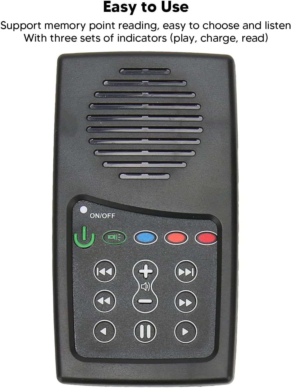 Zopsc 8G 350mAh Solar Powered Bible Reader, Portable Electronic Bible Audio Player Built in Capacity for Seniors