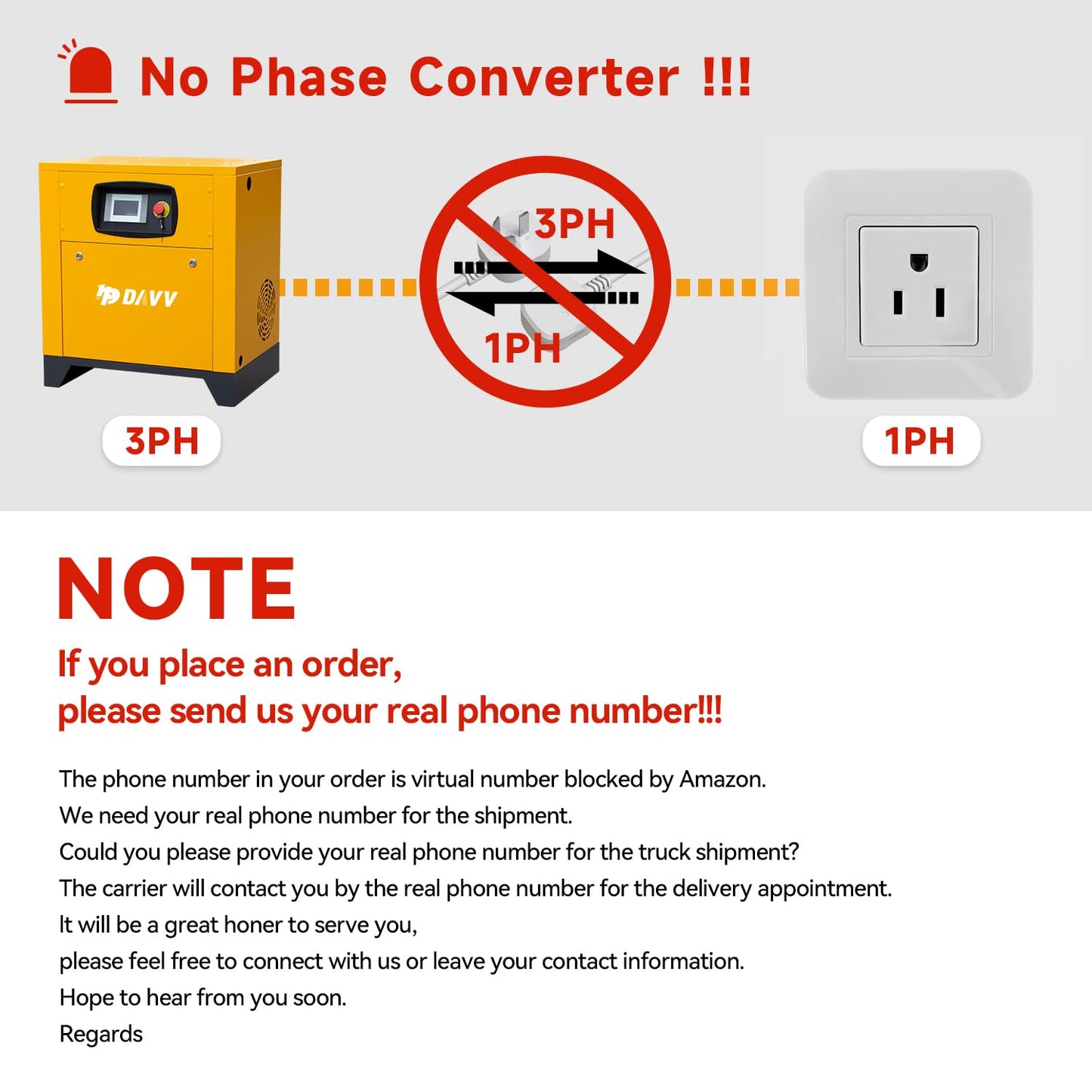 460V Universal Variable Frequency Motor Rotary Screw Air Compressor - 10HP/7.5KW Three-phase compatible - 39CFM@115PSI Base Mounted Commercial Air Compressed System