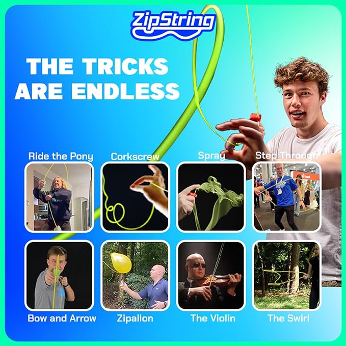 Original - As Seen on Shark Tank - Classic Rope Launcher Toy, Perfect for Kids & Adults - Fly a String Loop in The Air for Endless Tricks & Fun, Wonderment Awaits, Rock'it Red