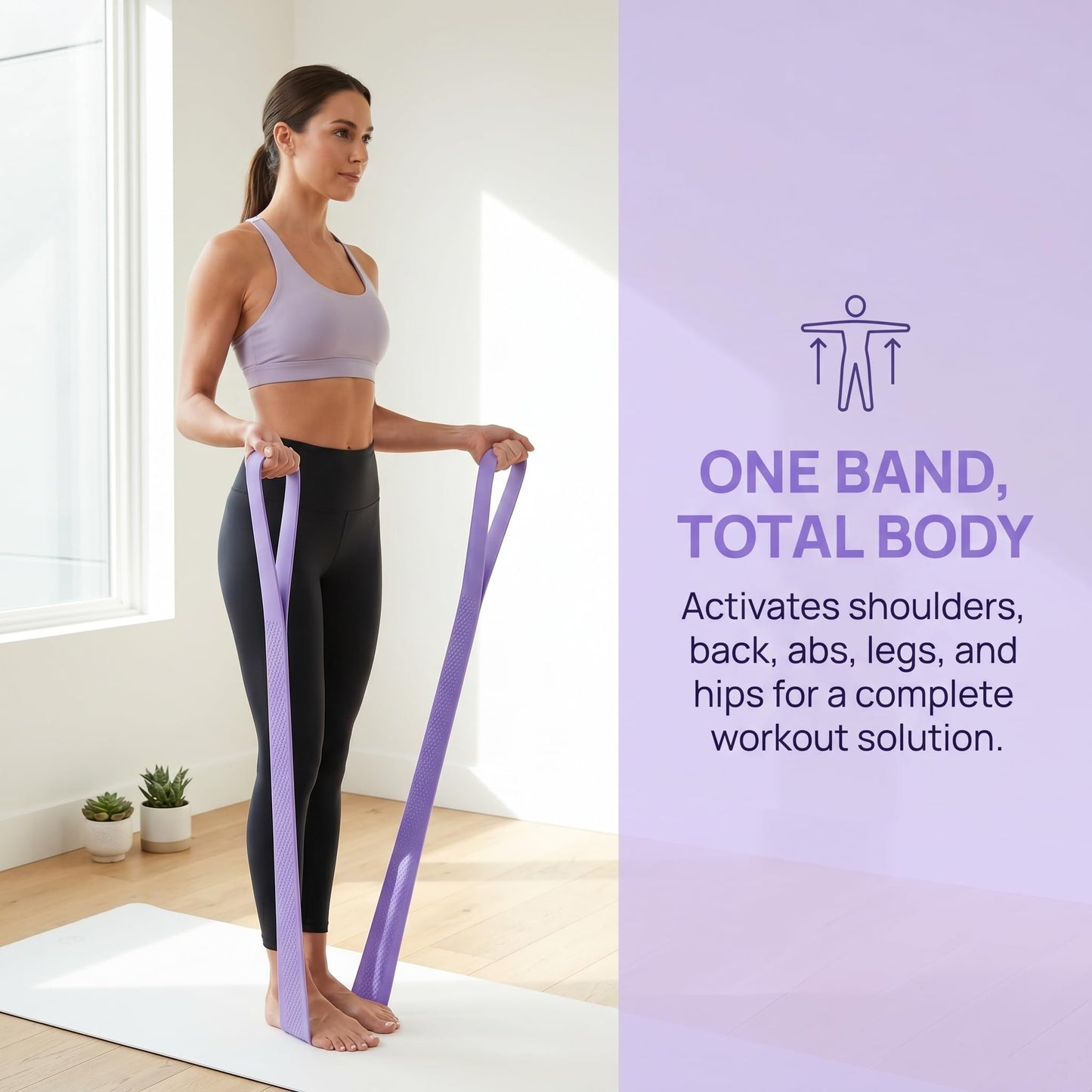 Cur8trend Figure 8 Resistance Bands with Handles - 20LB Silicone Exercise Bands for Full-Body Workout, Yoga & Stretching, Portable Fitness Equipment for Women and Men (Blue)