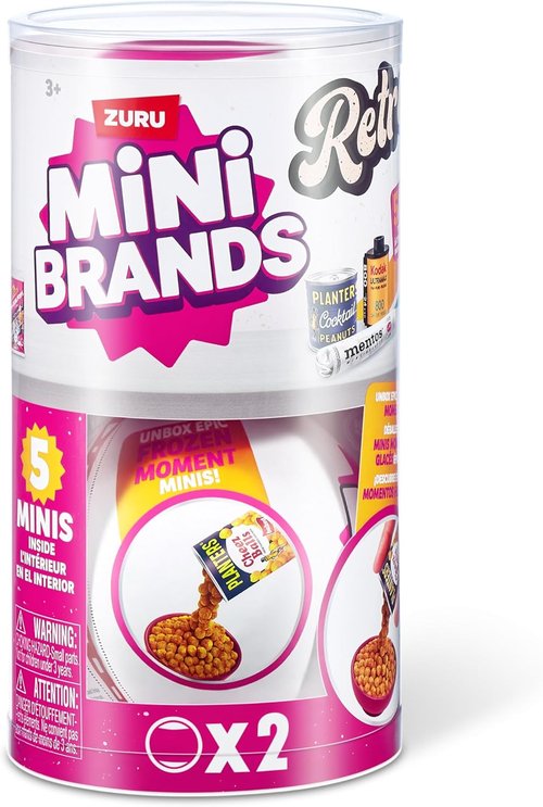 Mini Brands Retro Capsule 2-Pack | 60+ Mystery Mini Collectibles | Real Licenses & Rare Finds