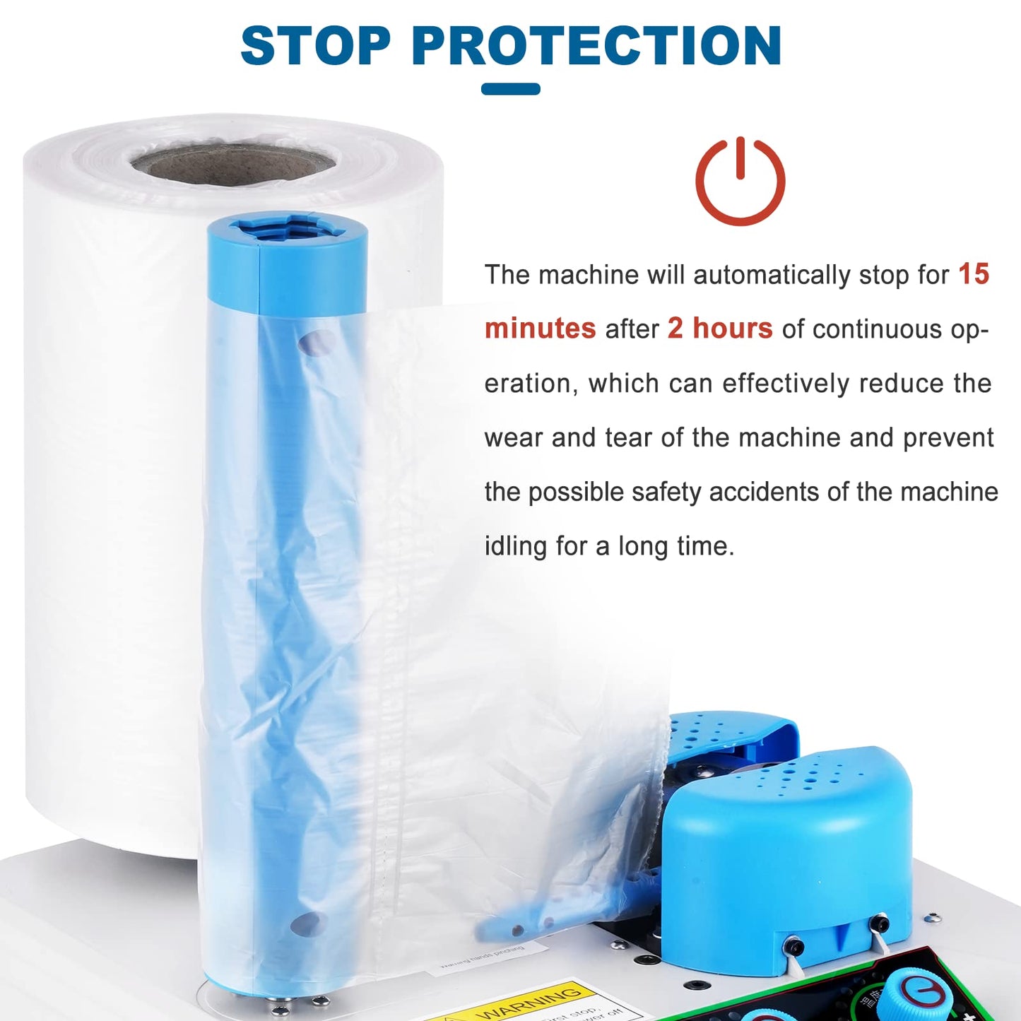 Saladulce Bubble Wrap Machine - 300L/min Air Cushion Machine, 32ft/min High-Efficiency Air Pillow Inflator for Shipping & Packaging Supplies