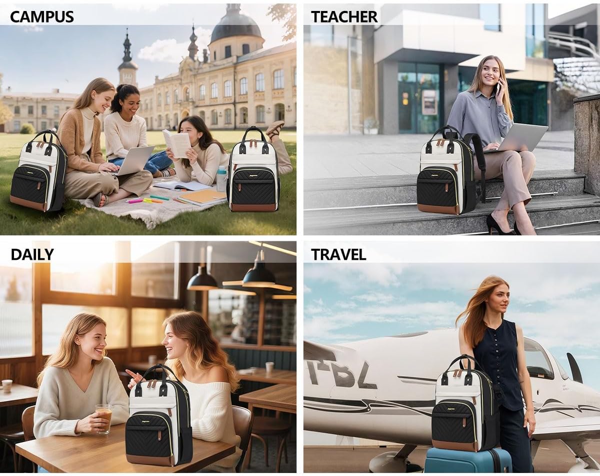 Backpack 15.6 inch Backpack Backpack Backpacks Laptop for Women Bag - Work Travel with USB Charger College Bookbag