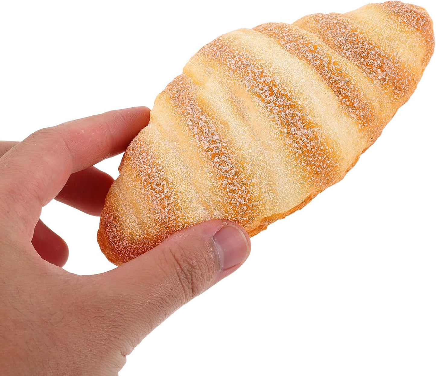 3pcs Set, Realistic Fake Bread Loaves Lifelike Simulated Croissant Models for Photography, Bakery Display, and Kitchen