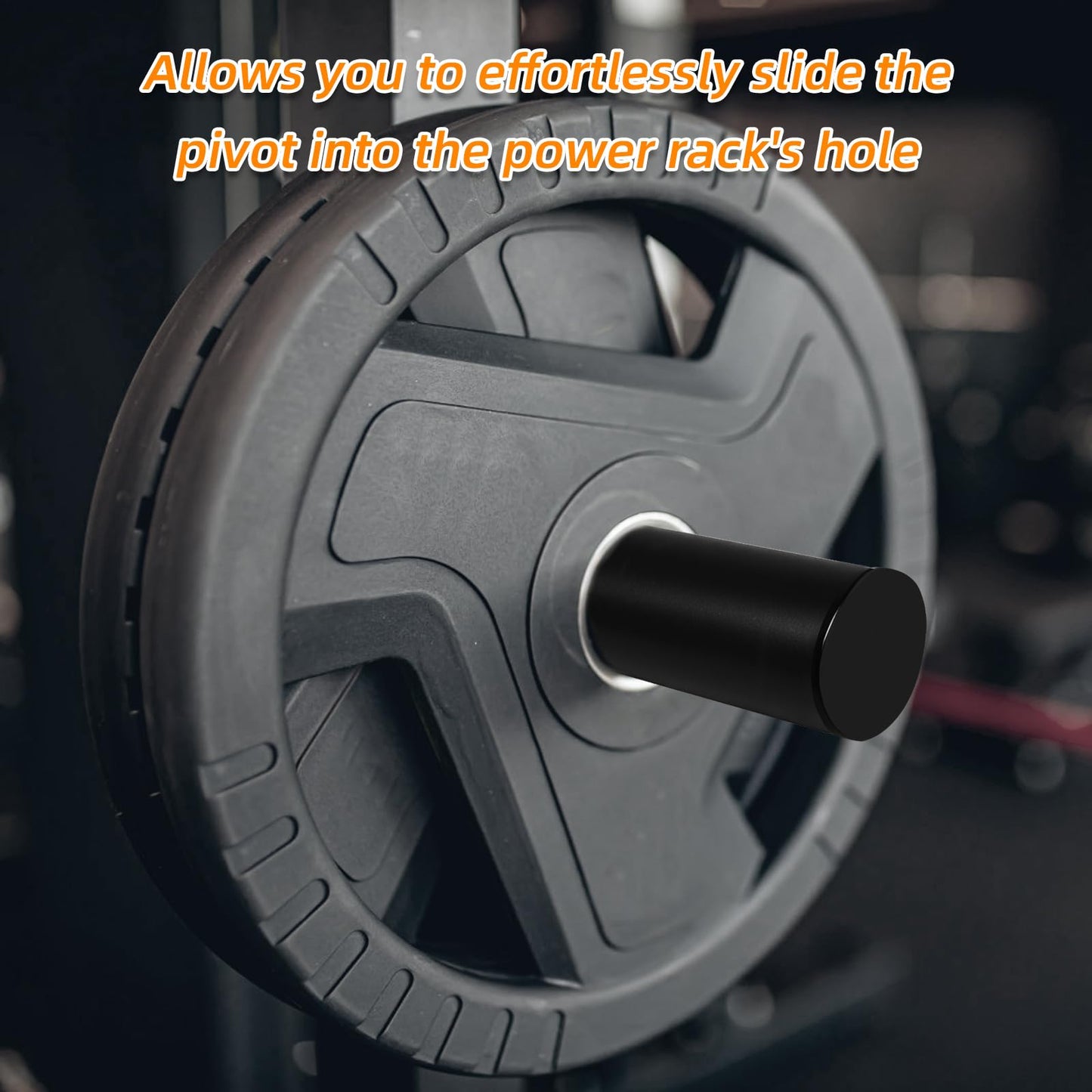 Weight Plate Holder for Power Rack Attachment, Squat Rack Weight Storage for 2 inc Olympic Weight,Compatoble with 2x2, 2x3, 3x3 Power Cage, Fit 1"and 5/8" Hole(Holder for 1 inch hole-4P)