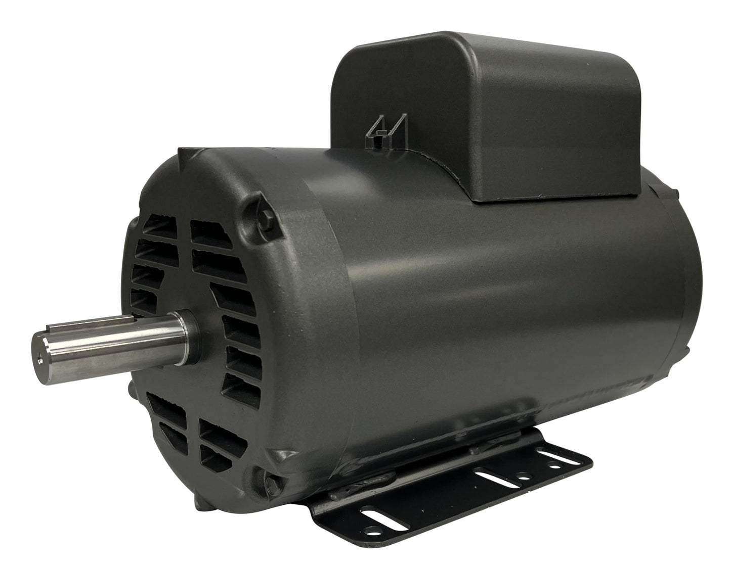 BALDOR 5HP AIR COMPRESSOR ELECTRIC MOTOR, 56HZ FRAME, 3450RPM, 208/230V, SINGLE-PHASE, 7/8" SHAFT, 1.15 SERVICE FACTOR MADE IN USA