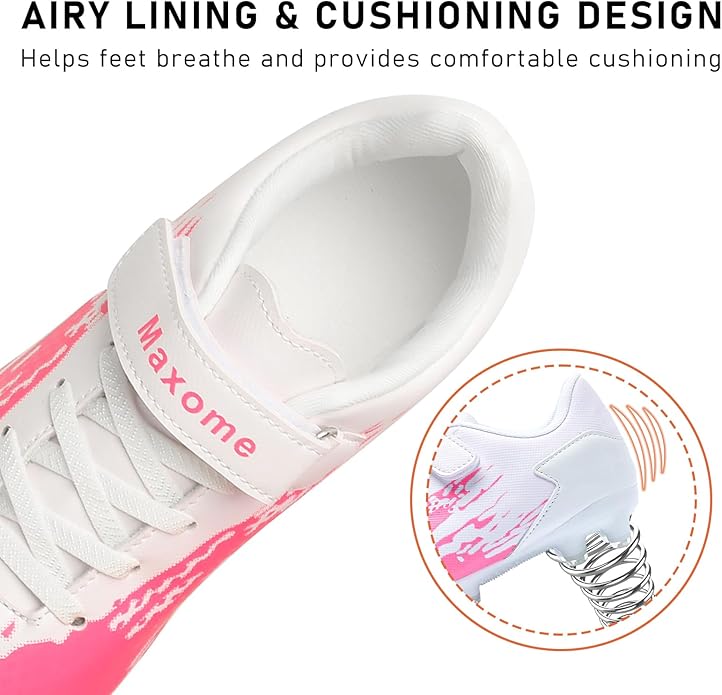 Kids Soccer Cleats Boys Girls Athletic Outdoor Youth Football Shoes Running & Training Lightweight Baseball Shoes(Little Kid/Big Kid)