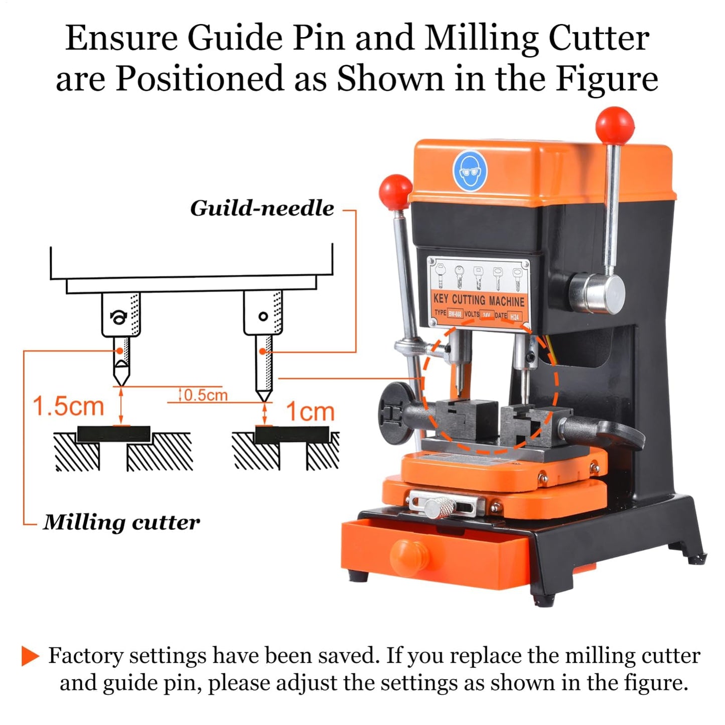 180W Horizontal Automatic Keys Duplicator, 110V Hardware Cutter Machine for Cut Metal Parts, Commercial Cutting Machine, for Hardware Stores, Hotels