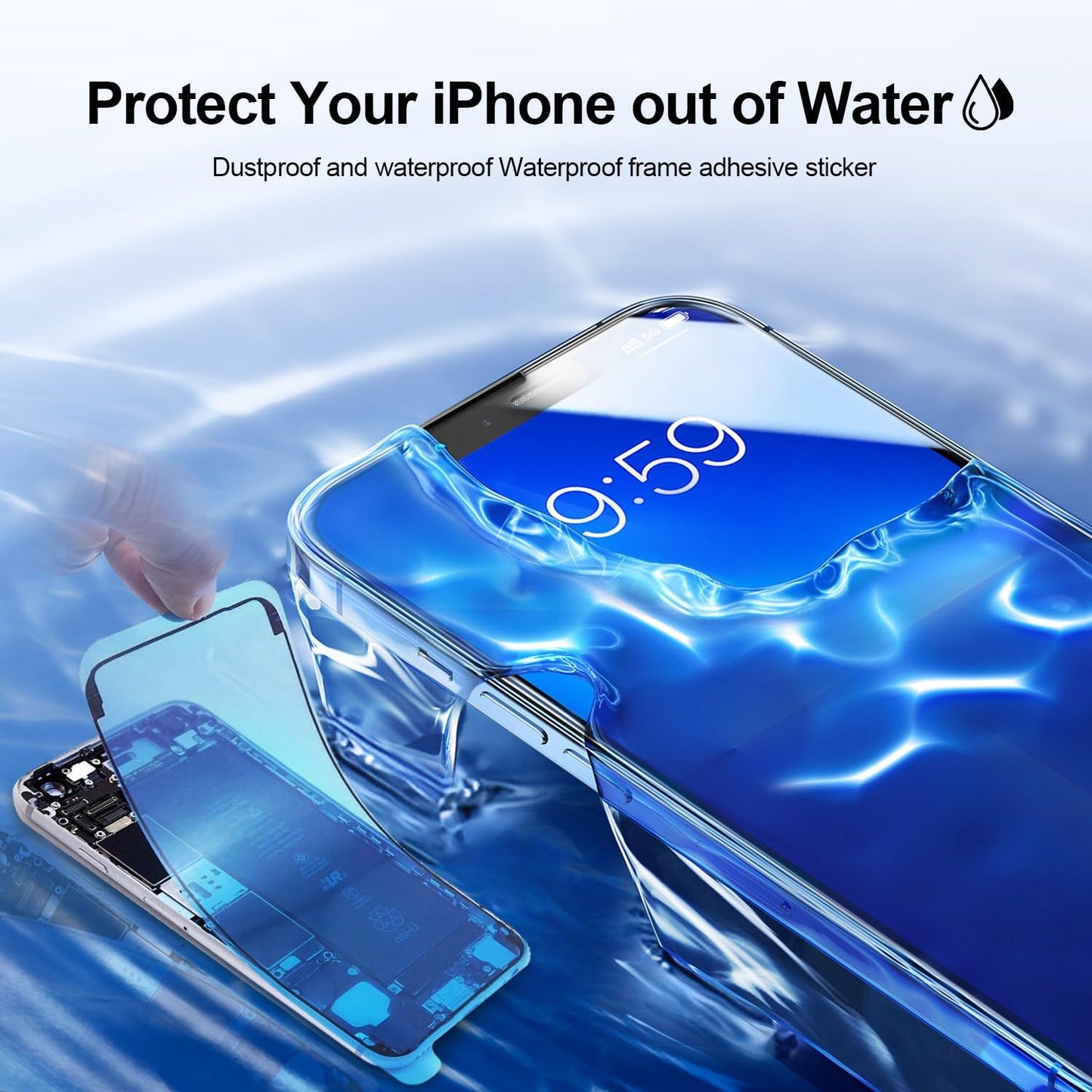 Aujinhaigx 13 6.1 inch, 3D A2482,A2631,A2633,A2634,A2635 for iPhone Screen Replacement Touch LCD Screen Display