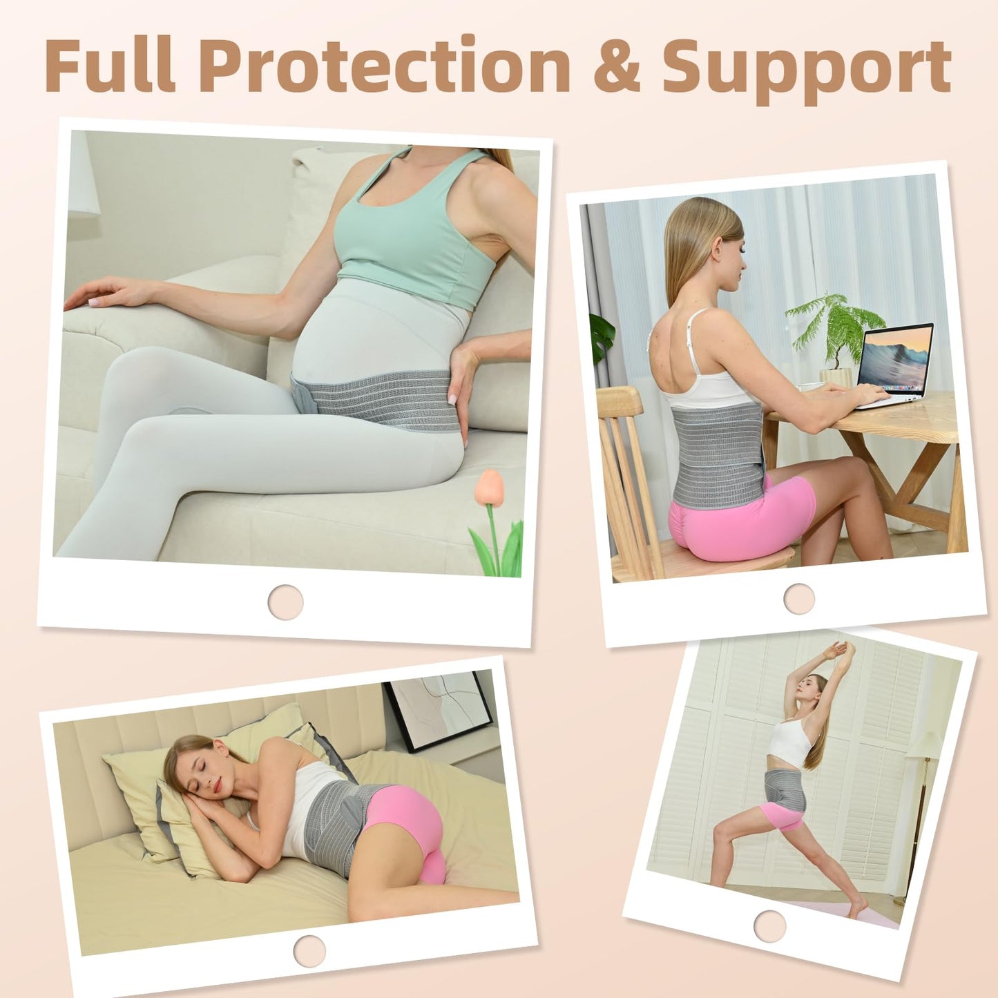 Abdominal Binder Post Surgery Postpartum Belly Band, C-section Belly Binder, Girdle for Postnatal, Adjustable Belly Wrap, Stomach Compression Hernia Belt For Men or Women After Pregnancy, Hysterectomy