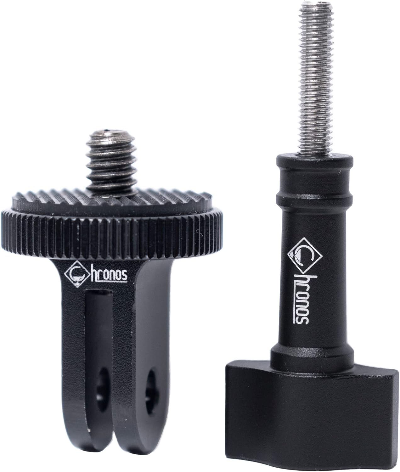 CHRONOS Black Aluminum Tripod Adapter Mount for GoPro Cameras