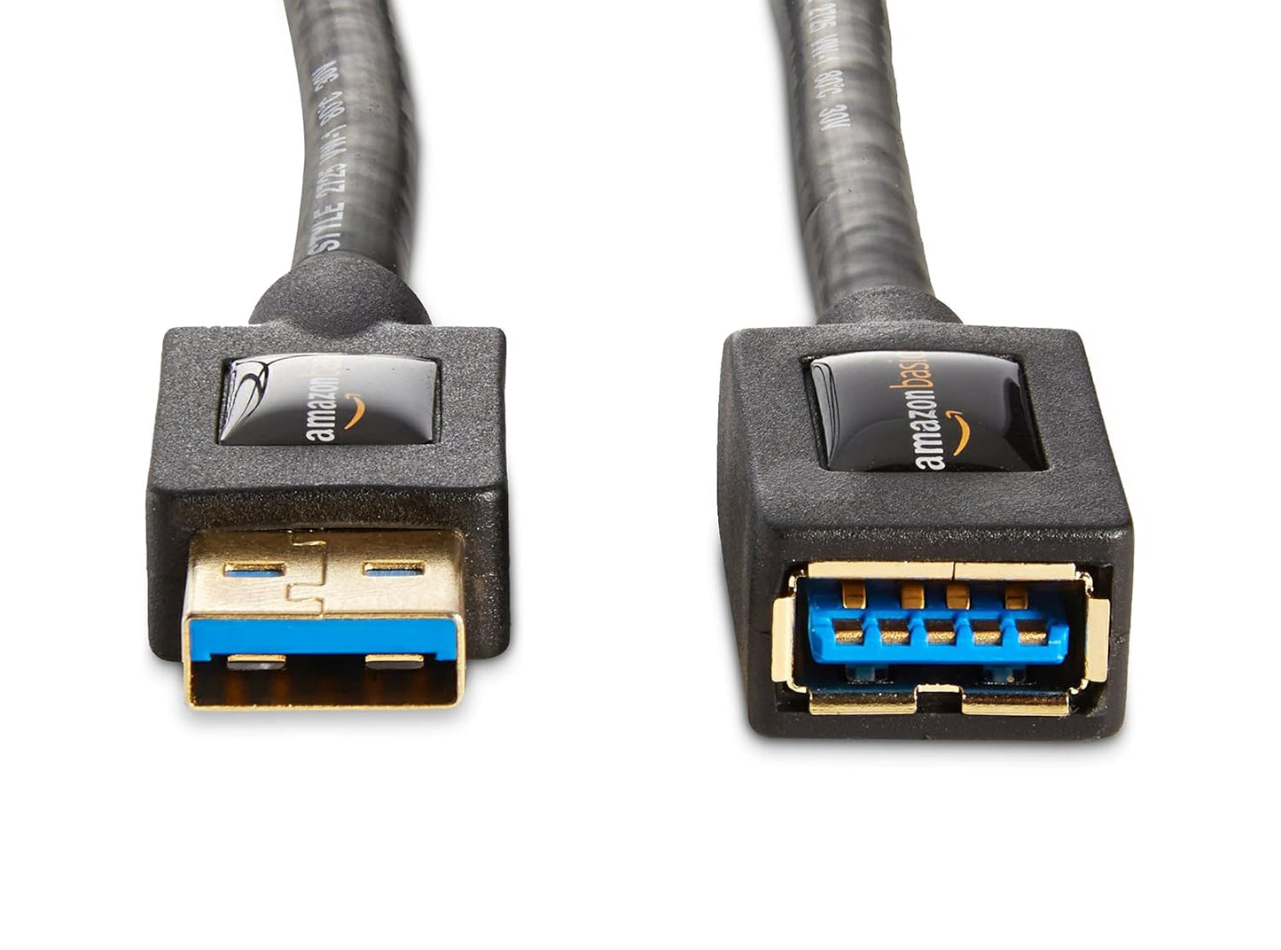 2-Pack 3.0 4.8Gbps 6 Amazon Basics USB Extension Cable, A-Male to A-Female, High-Speed, Gold-Plated Connectors, Foot