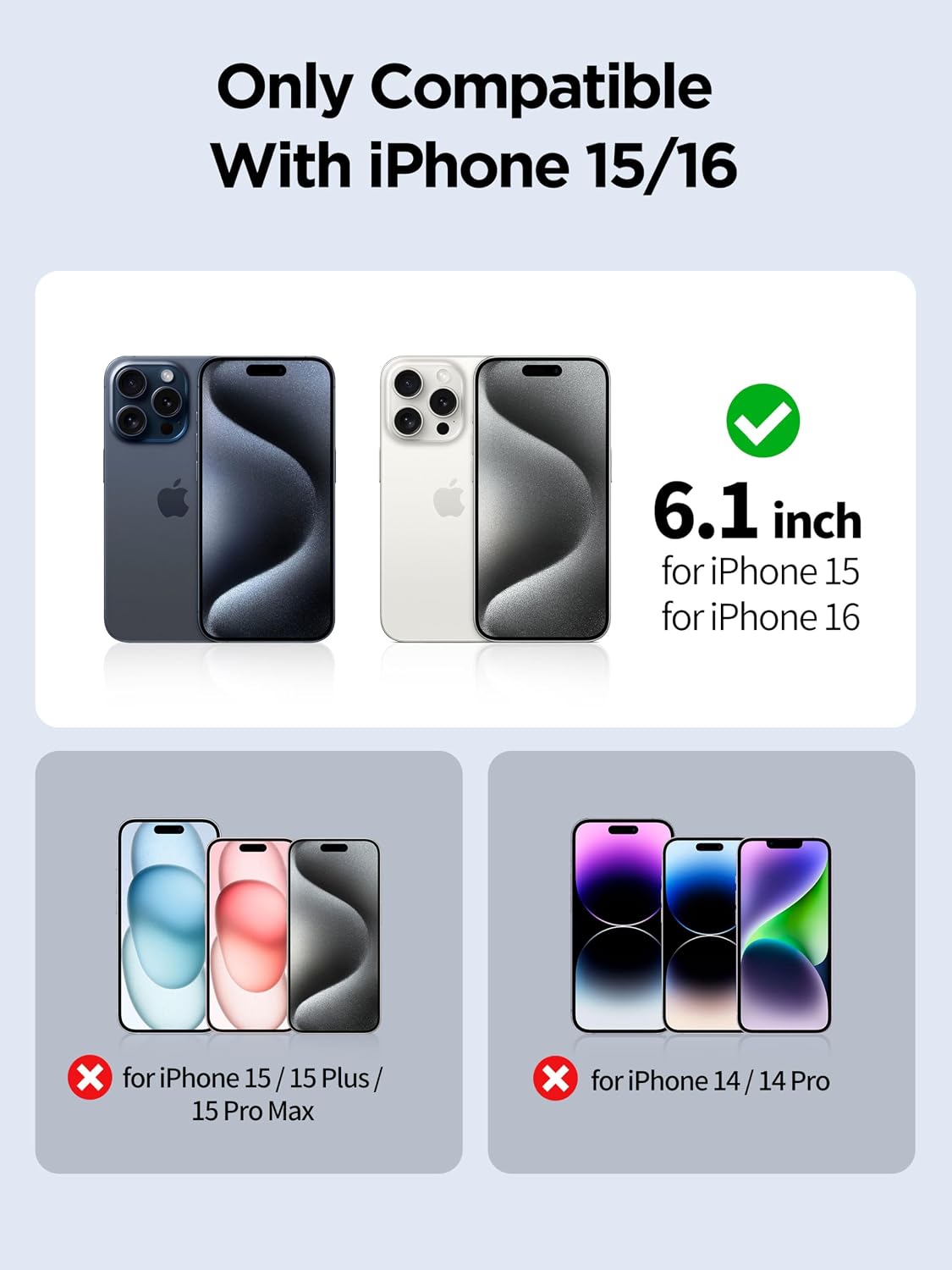 15/iPhone 16 6.1 Inch, PDDKISS Compatible for iPhone Privacy Screen Protector Tempered Glass Pink Gradient Anti Spy