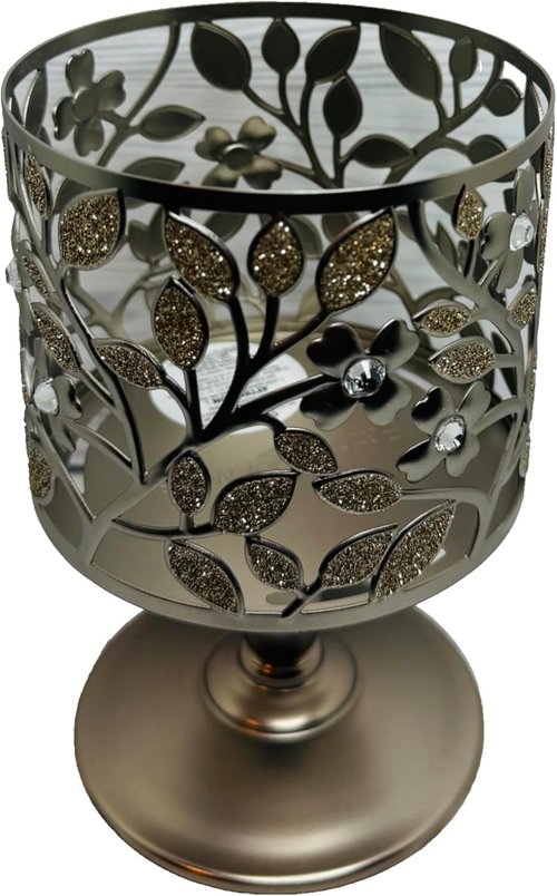 Bath & Body Works Dogwood Pedestal Candle Sleeve Holder - Elegant Design for 3 Wick Candles