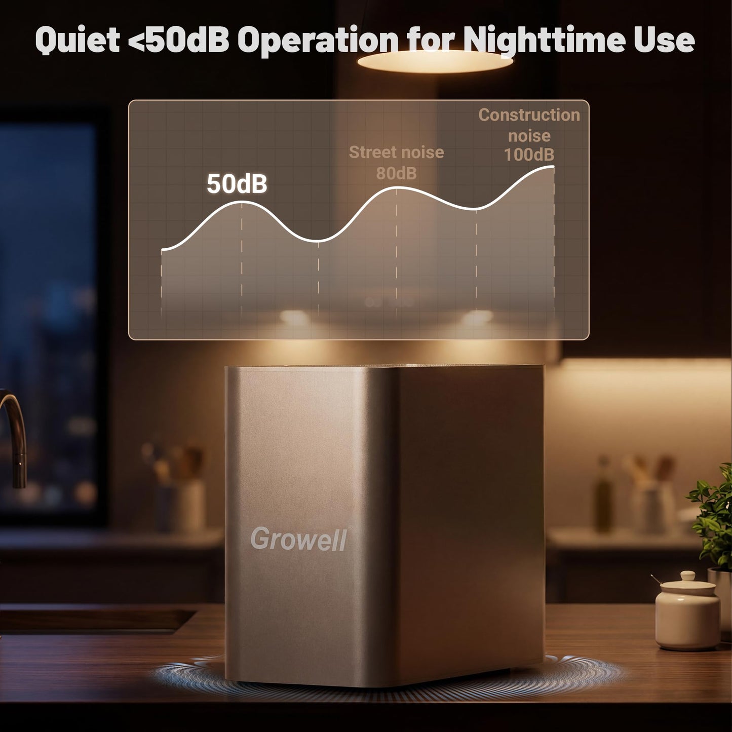 Kitchen Composter Electric, 3.2L Smart Odorless Compost Bin, Composter Indoor, Electric Compost Table Top with LED Display, Electric Composter for Kitchen, One-Touch Auto-Cleaning, Low Noise, EC04