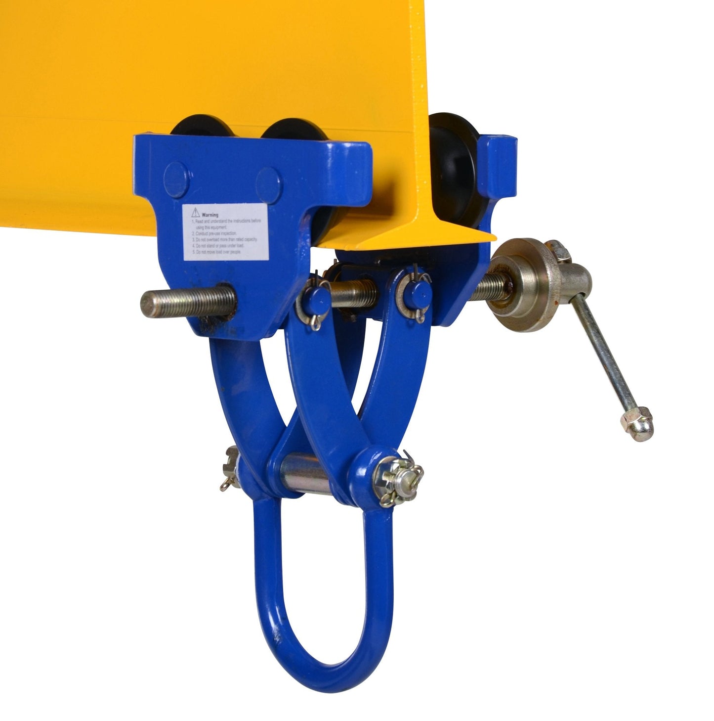 Vestil QIT-4 Steel Quick Install Manual Trolley 6-3/4 In. x 14-1/8 In. x 12 In. 4000 Lb. Capacity Blue