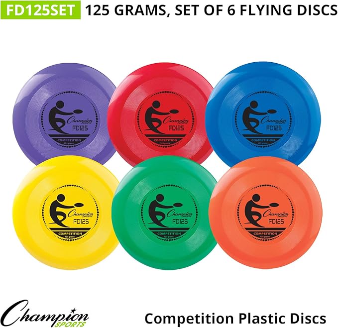 Champion Sports Competition Plastic Discs, Assorted Color