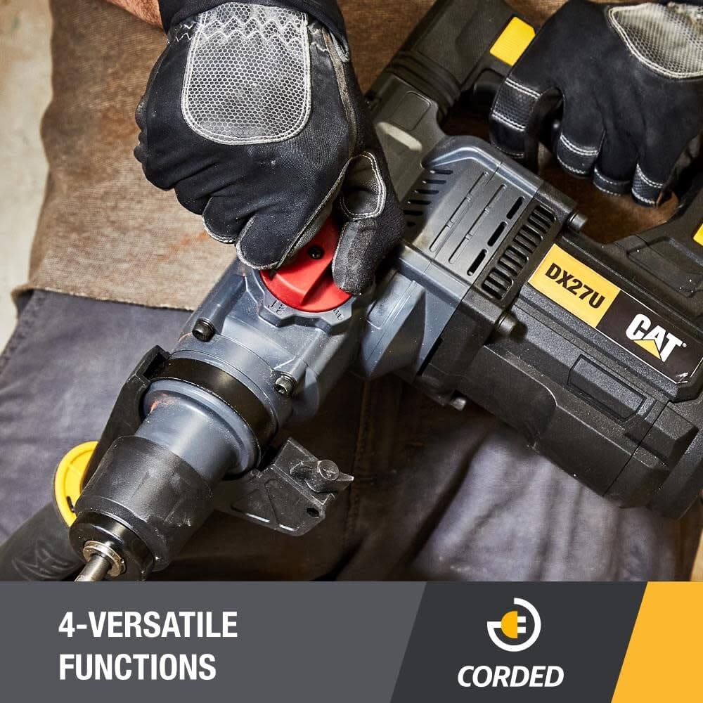 Caterpillar Cat® 1-1/4” SDS-Plus Rotary Hammer Drill 12.5-AMP - DX27U