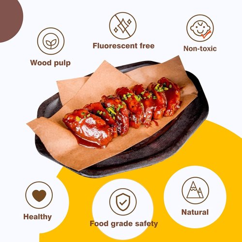 Katbite Parchment Paper Sheets - 200 Pcs Heavy Duty Unbleached, 18x26 Inches, Oil Proof for Baking & Cooking