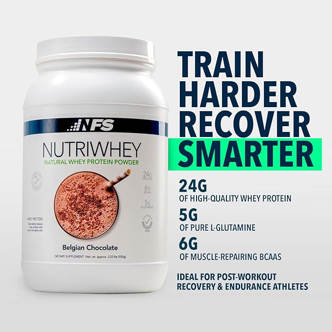 NF Sports Post Workout Nutri Whey Protein Powder, Dietary Supplement, Amino Energy, Supports Immunity & Health, BCAA Powder, Protein Powered, Helps Fight Stress (Vanilla Powder, 852g, 23 Servings)