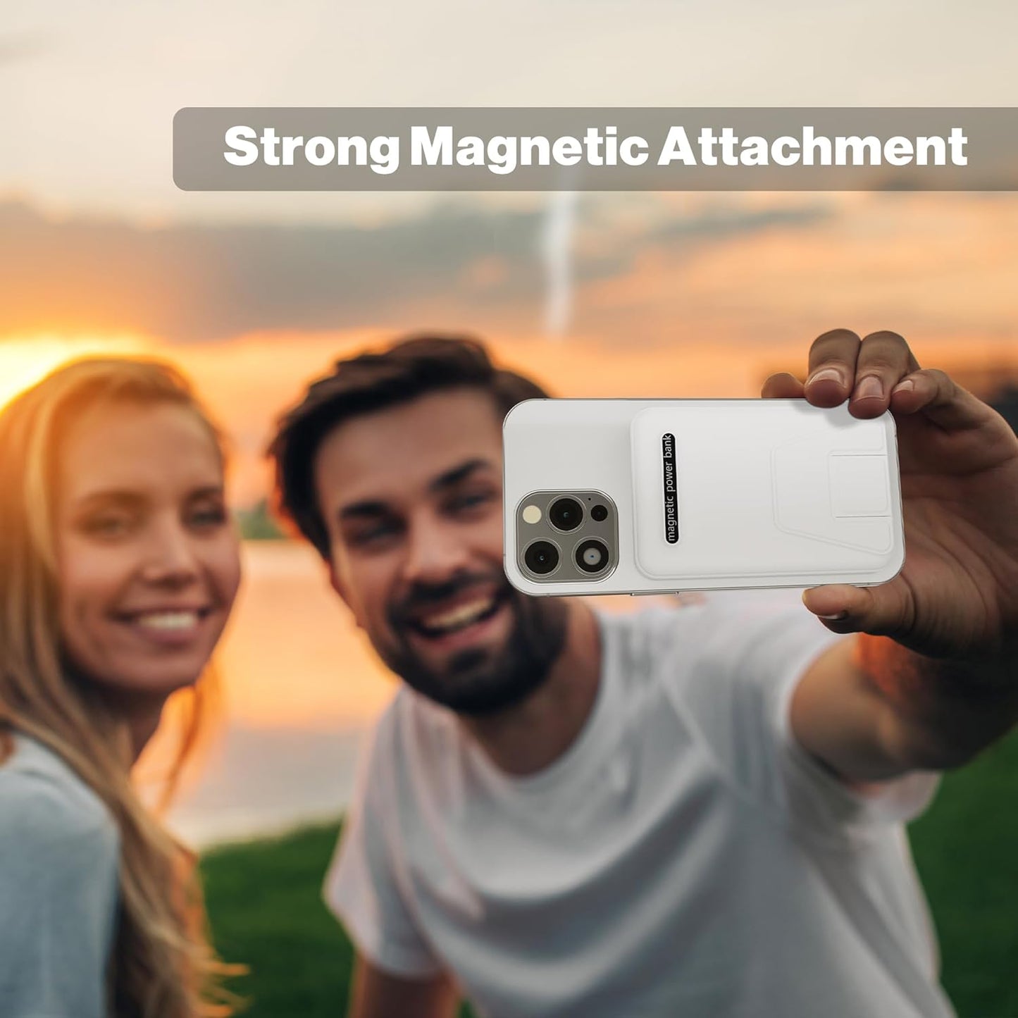 AOGUERBE 10000mAh 3 1 Pack 22.5W 17/16/15/14/13/12 for Magsafe Power Bank, Foldable Wireless Portable Charger with LED