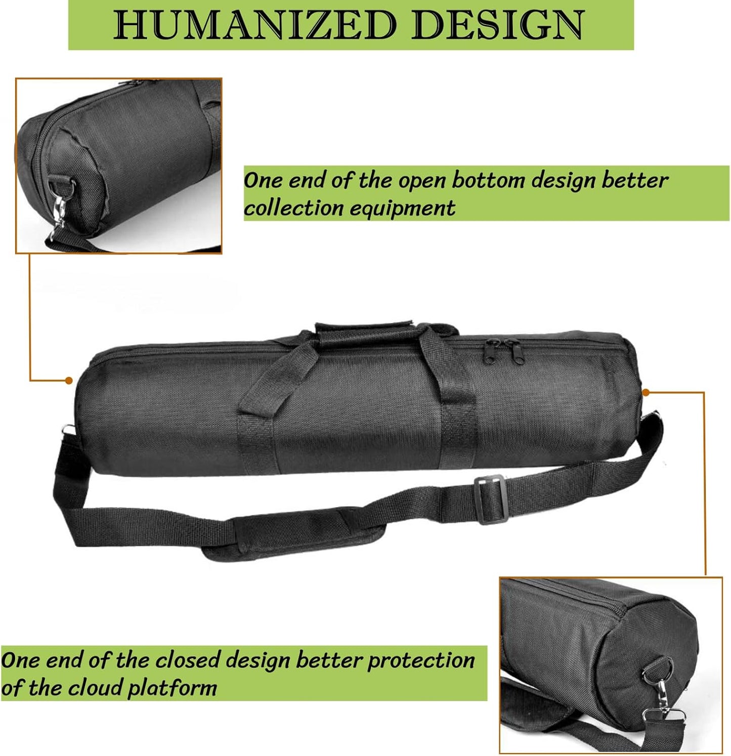 BLIRITEL 31.5 inch (31.5 5.12 Inch) Tripod Carrying Case, Heavy Duty Padded Tripod Bag with Shoulder Strap for Light
