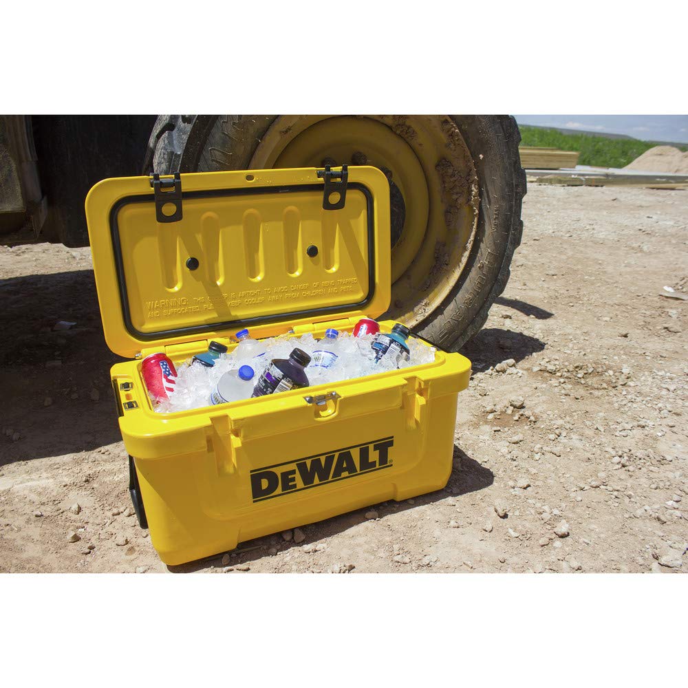 DEWALT 65 Qt Roto Molded Cooler, Heavy Duty Ice Chest for Camping, Sports & Outdoor Activities