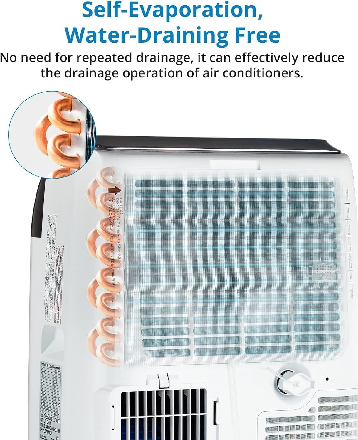 14000 BTU Portable Air Conditioners 3 in-1 Portable AC Unit, Cools Up to 750 Sq Ft, LED Touch Panel & Remote Control | Installation Kit Included | 3 Speed, Auto Swing, 24H Timer, for Large Room