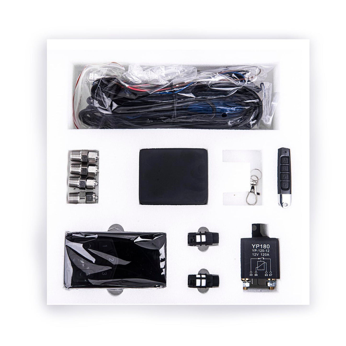 Air Management Top Grade 4-Valve Air Suspension System kit, Electronic Controll System/wireless remote control/pneumatic/airlift 3-Stages Memory ﻿