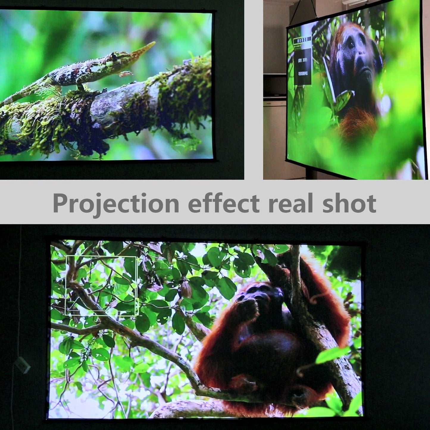 Yandood 59x105 inch 130 inch 16:9 4K Projector Screen DIY Elastic Polyester Material for Max Projection Screen