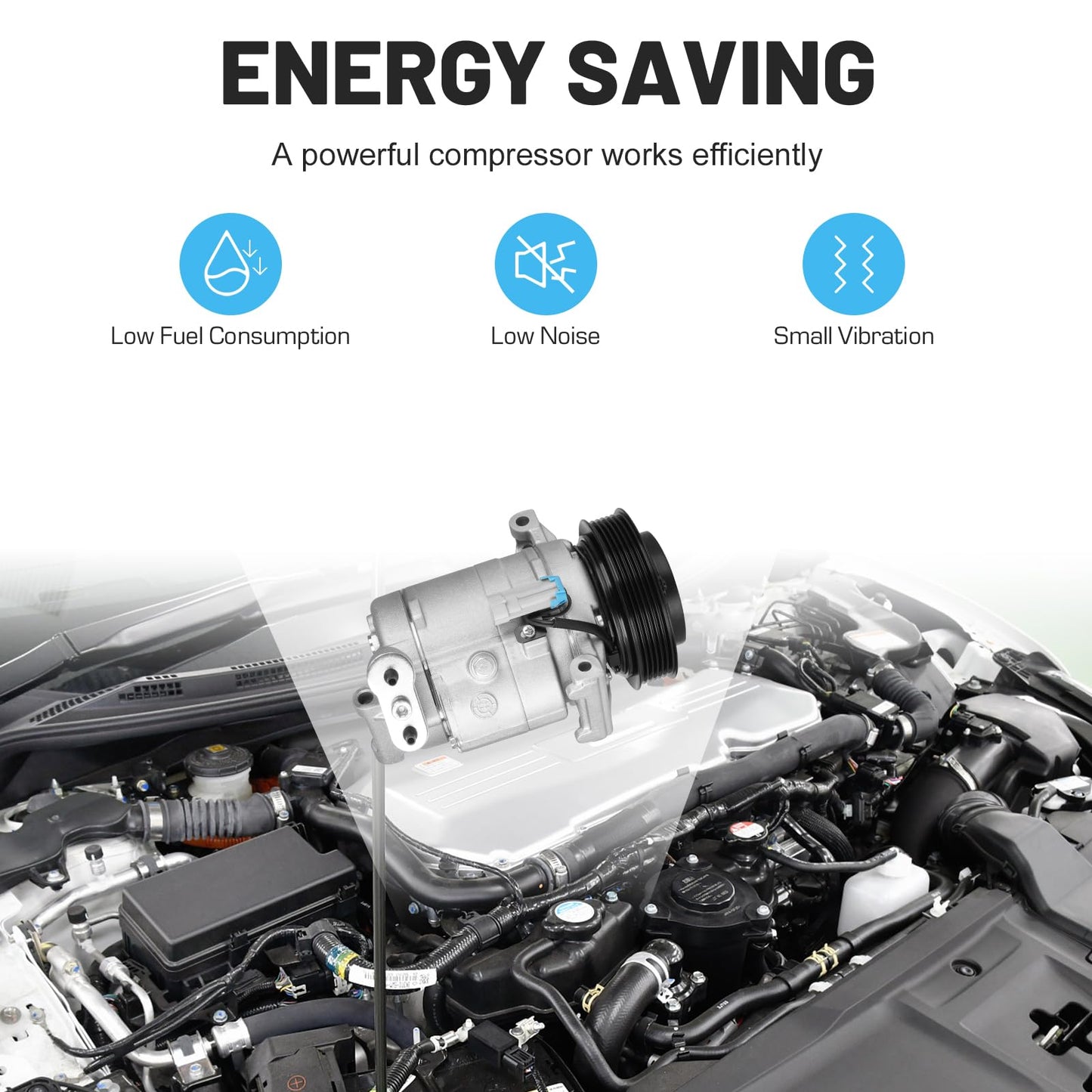 New AC Air Condition Compressor w/Clutch for Chevrolet Equinox 2.4L 2010-2011, for GMC Terrain 2.4L 2010-2011