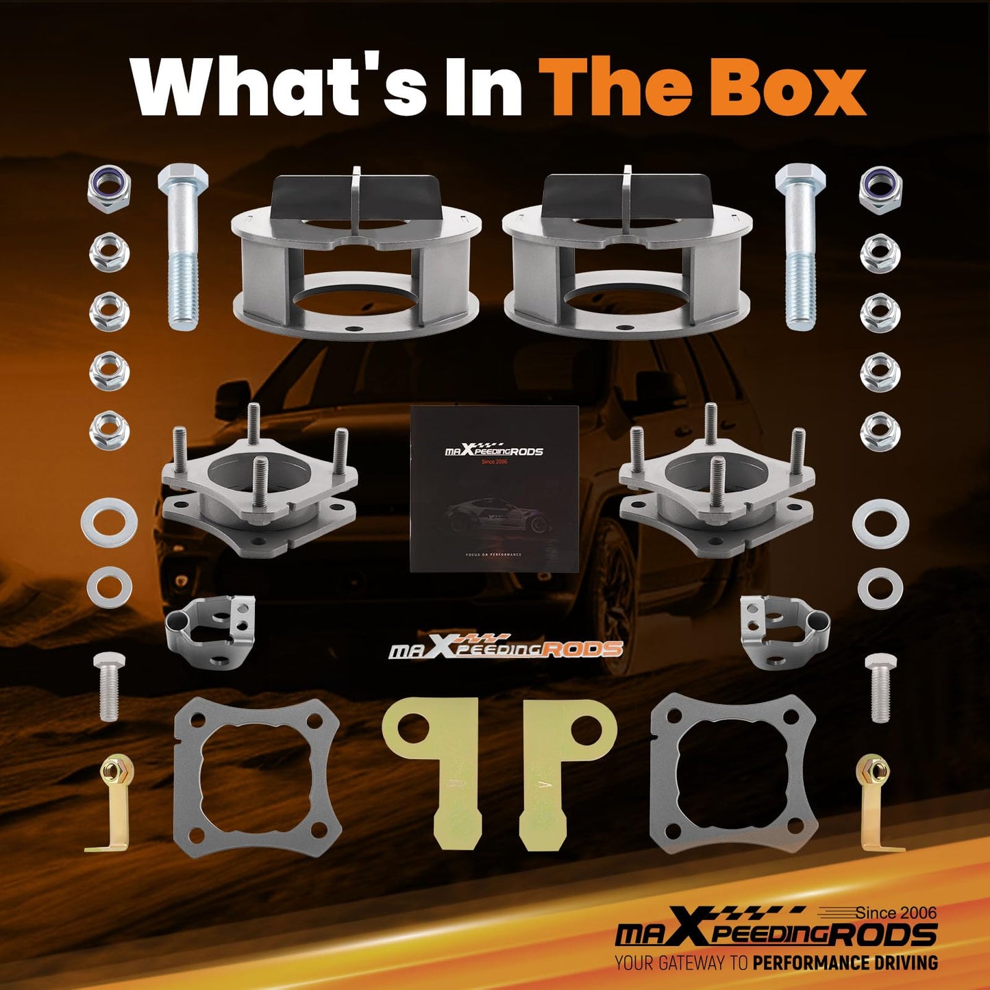 maXpeedingrods 2.5” Front & Rear Lift Leveling kit for Toyota Tundra 2022-2024
