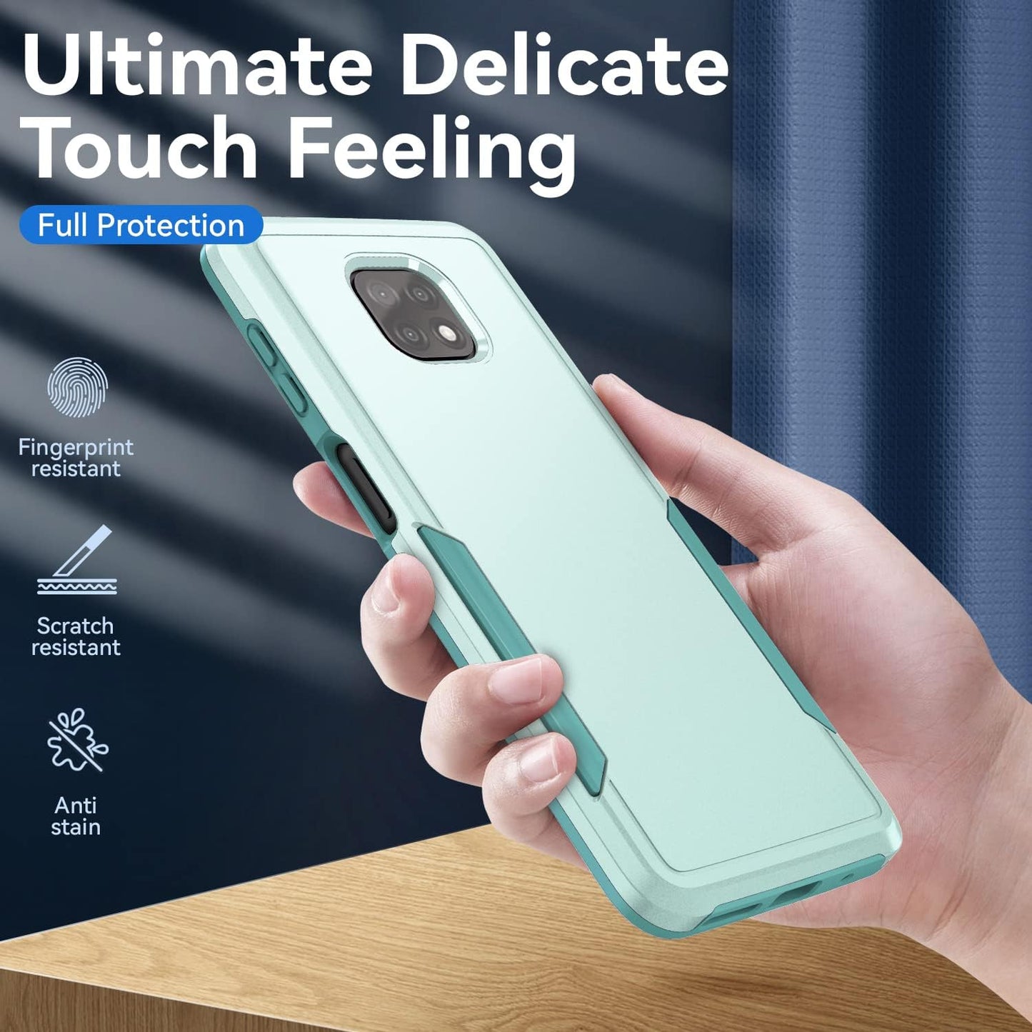 Asuwish 2021 21 5G XT2117-4 Phone Case for Moto G Power with Tempered Glass Screen Protector Cover and Slim Thin Hybrid