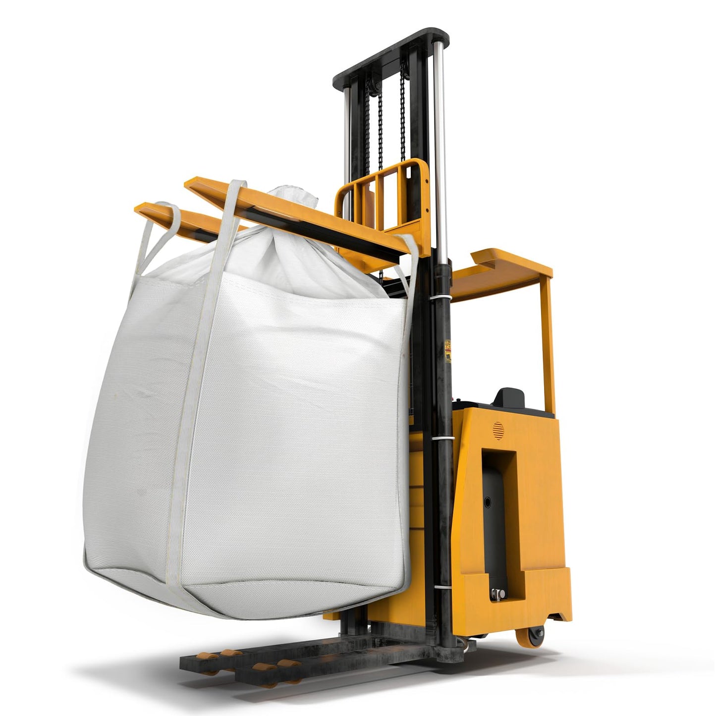 Hoolerry 10 Pcs FIBC Bulk Bag, 1.5 Ton 35" L x 35" W x 43" H 3300lbs Construction Dumpster Bag Heavy Duty Large Duffle Top Flat Bottom Woven Polypropylene Container for Sand Concrete Industrial