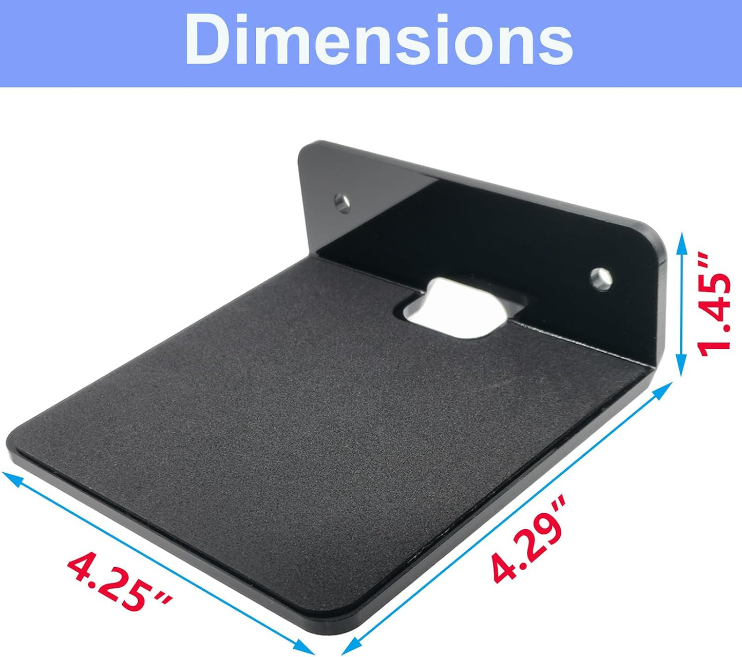 SHTCSZBA Small Floating Shelf Bluetooth Speaker Mount, Anti Slip Speaker Stand for Cameras, Baby Monitors, Cell Phone