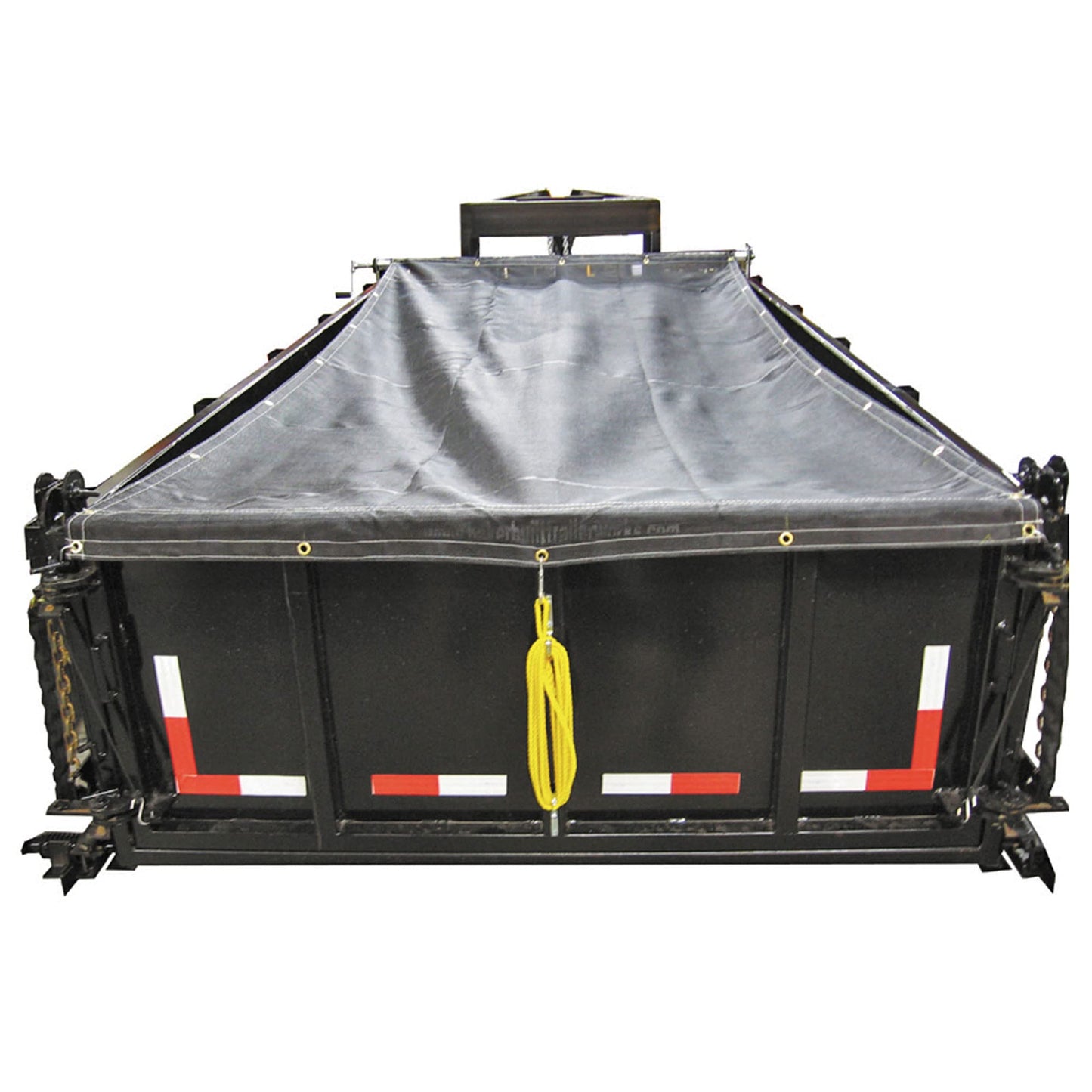 Buyers Products DTR7518 Aluminum Tarp System with Mesh Tarp, 7-1/2 x 18 Feet, Dump Body Tarp Kit, Heavy Duty Double-Stitched Hems, Brass Grommets, Telescoping Roller, Complete Hardware Included