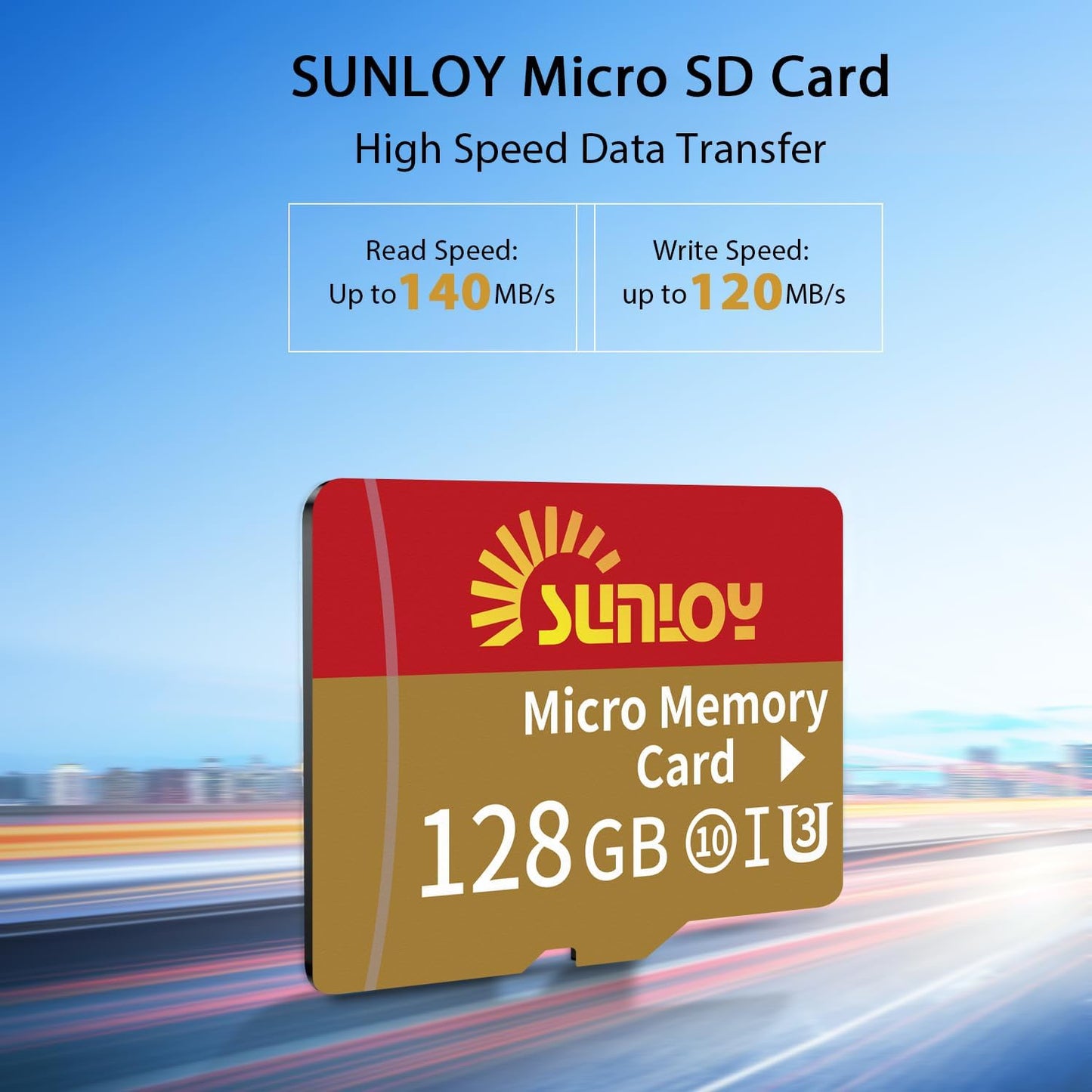 Sunloy SD2Vita 6.0 128GB 1000/2000 3.60 PS Vita Memory Card Adapter with Micro SD Card, High Speed microSDXC UHS-I