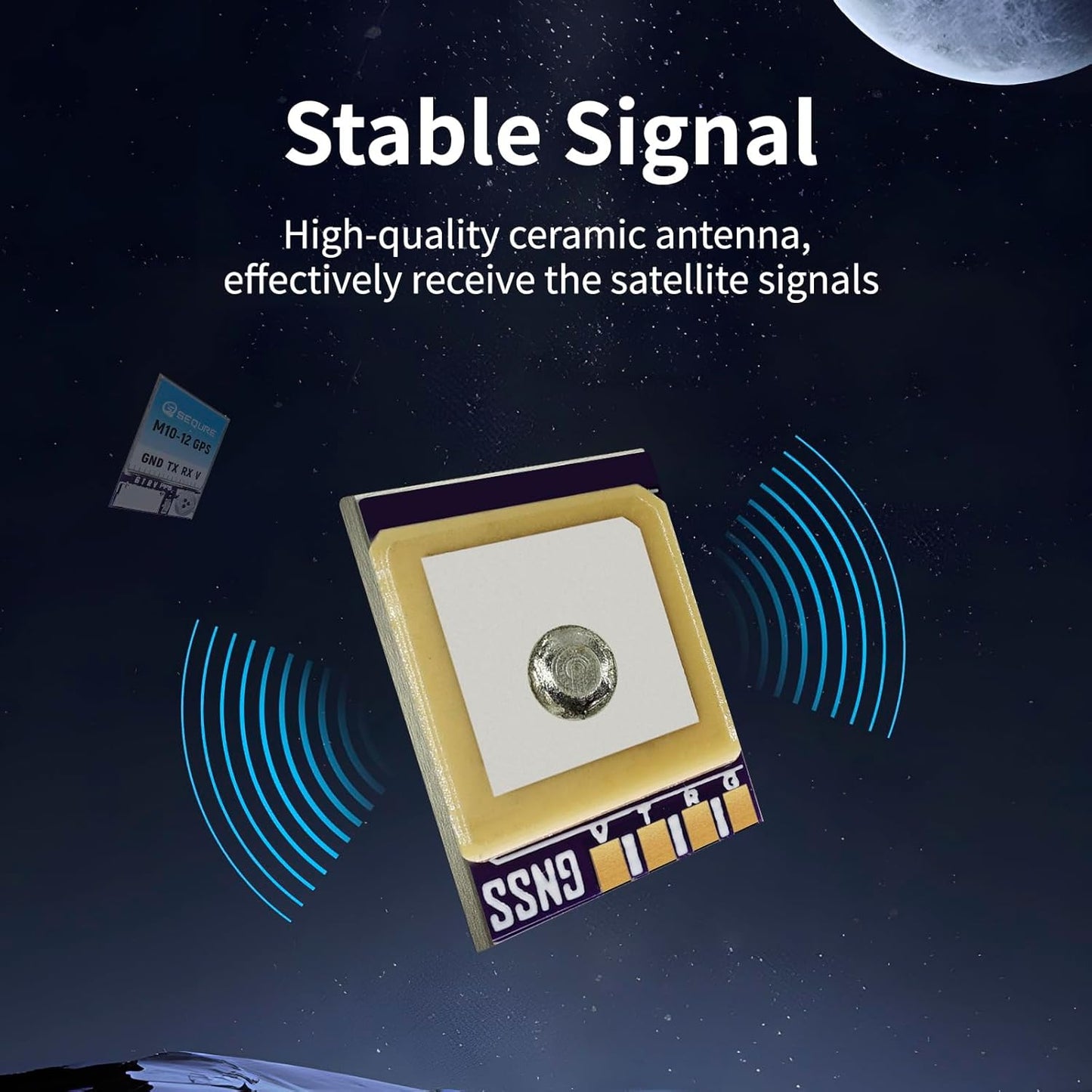 SEQURE M10-12 10th 10Hz Mini FPV GPS Module with Upgraded Generation Chip Ceramic Antenna Fast Satellite Positioning