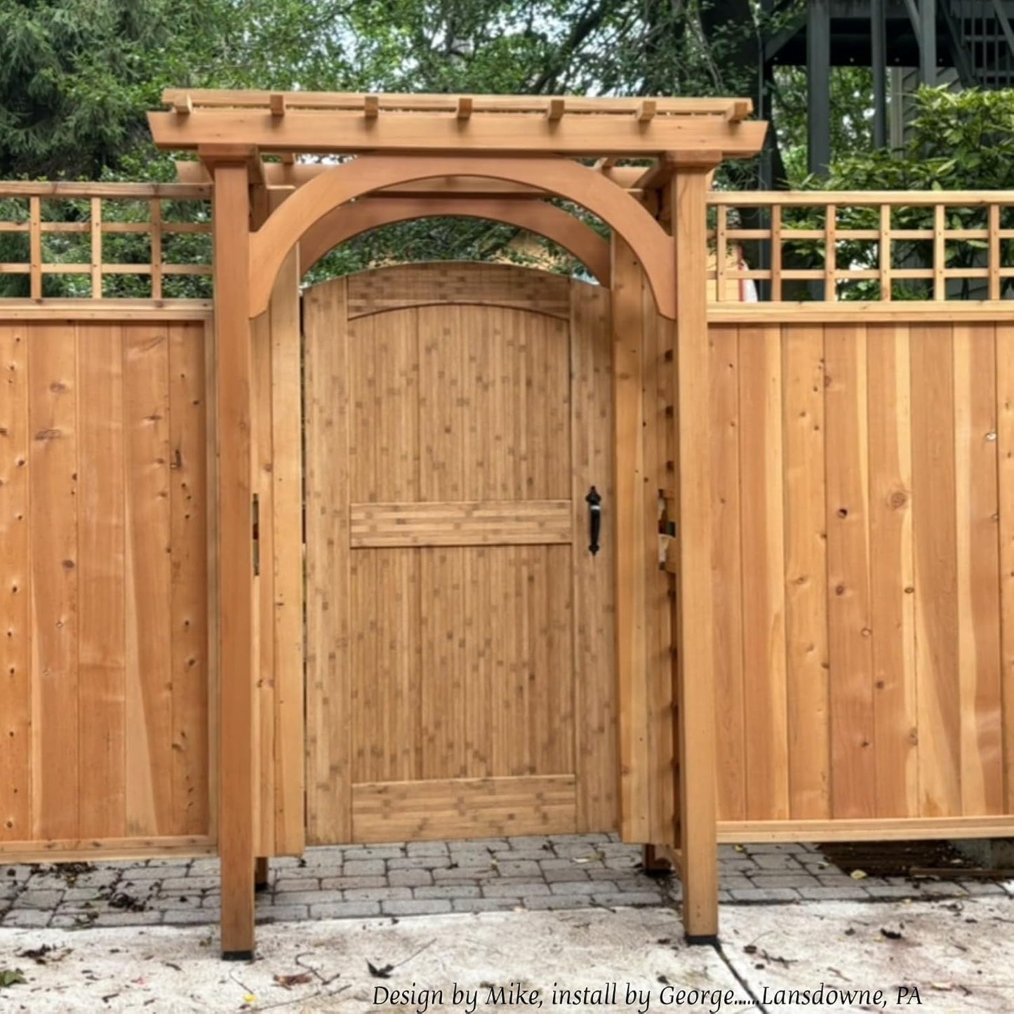 The Montevideo Deluxe, Unfinished, Bamboo Fence Gate (38")