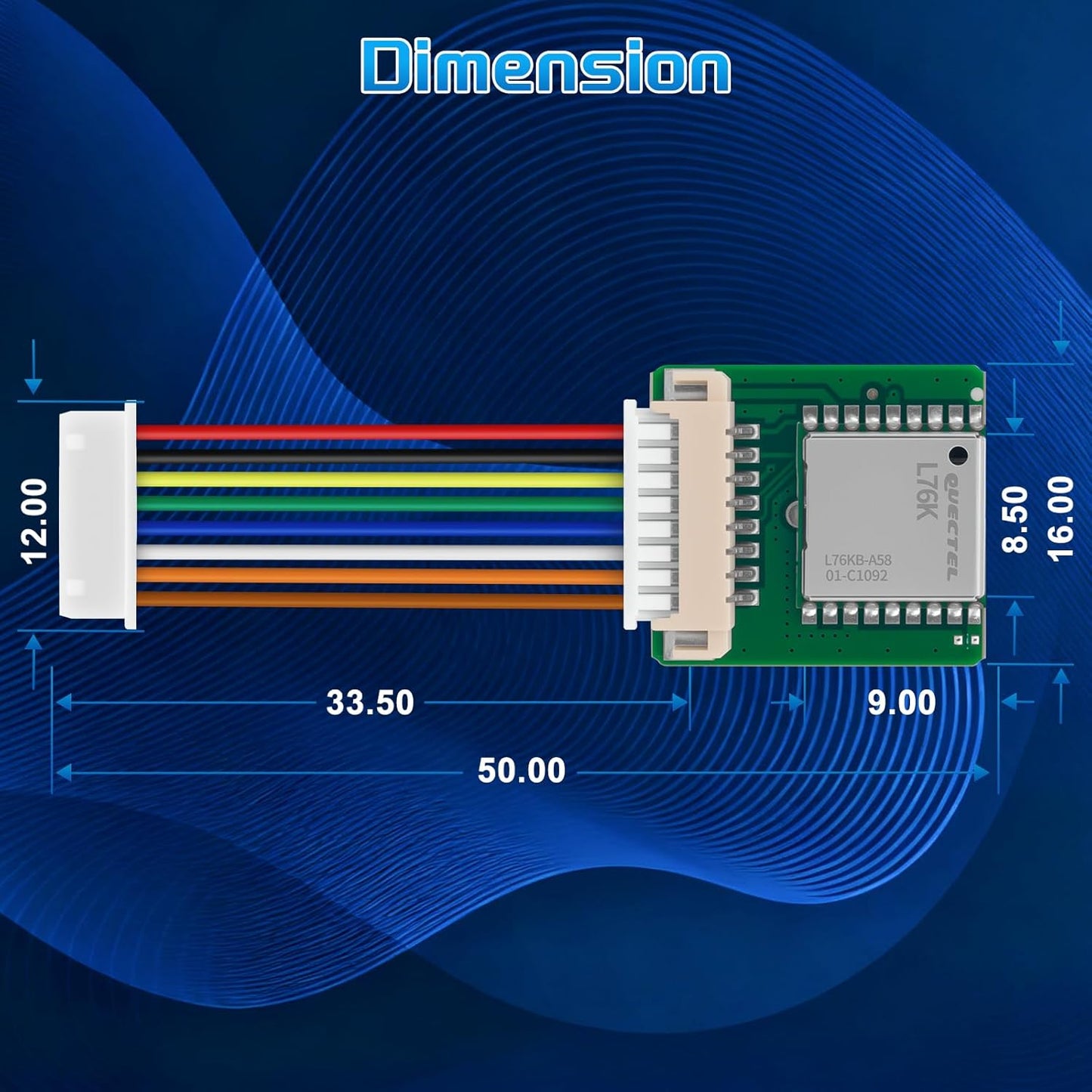 Meshnology L76K ESP32 V4 T114, GNSS GPS Module for LoRa Mesh Node High Position Accuracy Low Power Consumption, Ideal