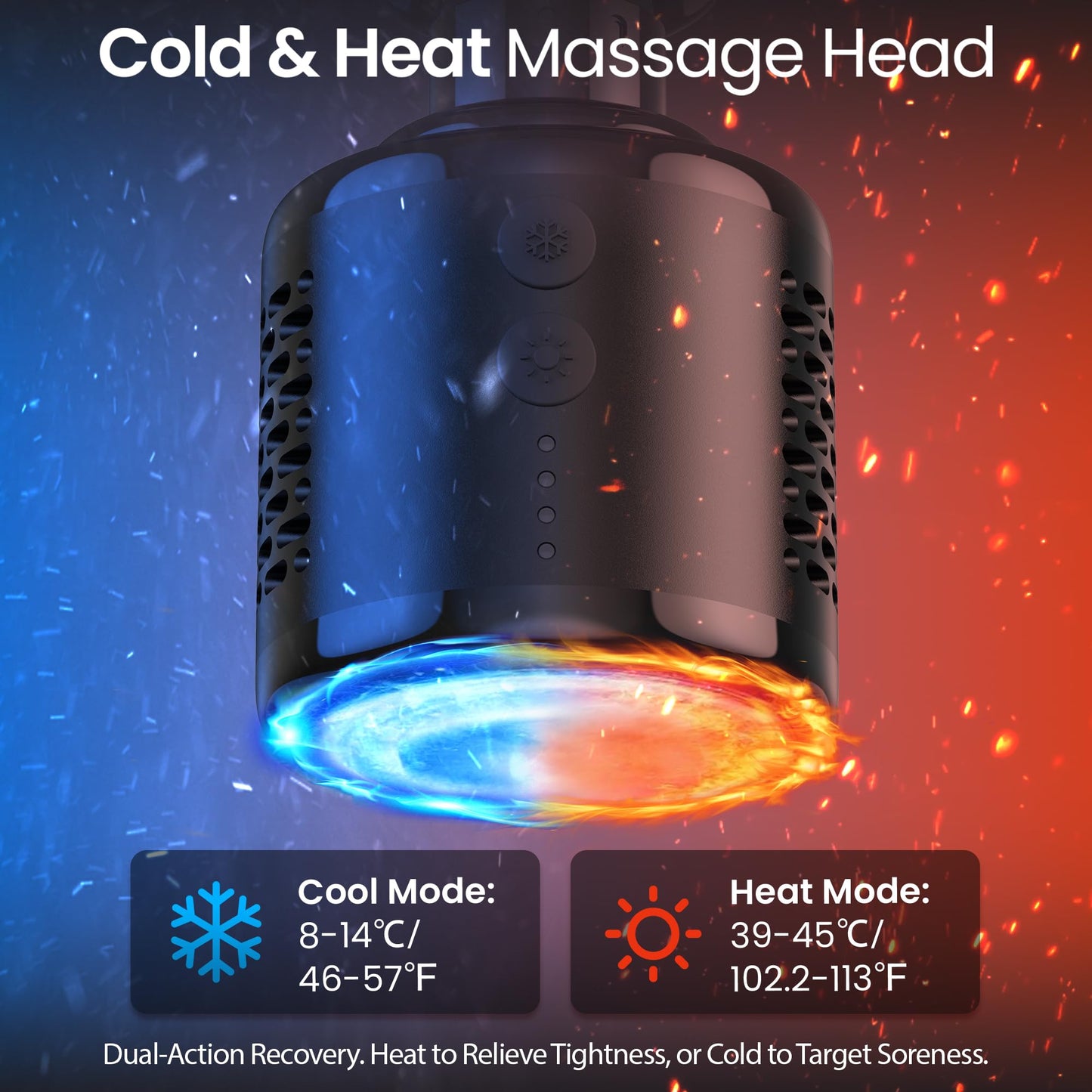 NAPRE 3-in-1 Mini Massage Gun with Heat and Cold,Deep Tissue Back Massage with Detachable Handle for Neck/Body Pain Relief,Portable Handheld Percussion Muscle Massager,Small & Quiet,5 Heads,with Case