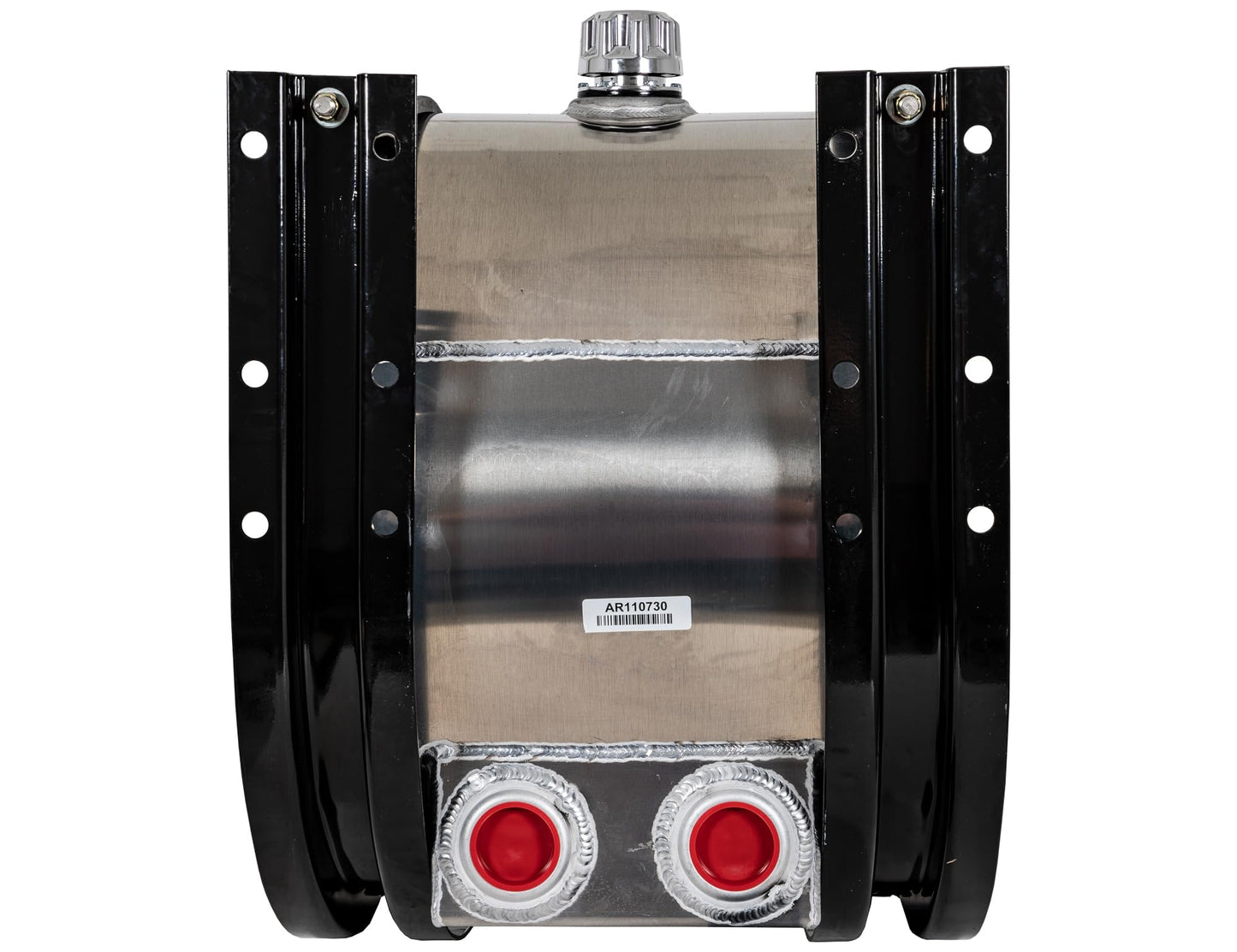 Buyers Products SMC35AR, 35 Gallon Side Mount Aluminum Hydraulic Reservoir with Dual Rear 2 in. NPT Ports, Magnetic Drain Plug, Mounting Brackets & Straps Included