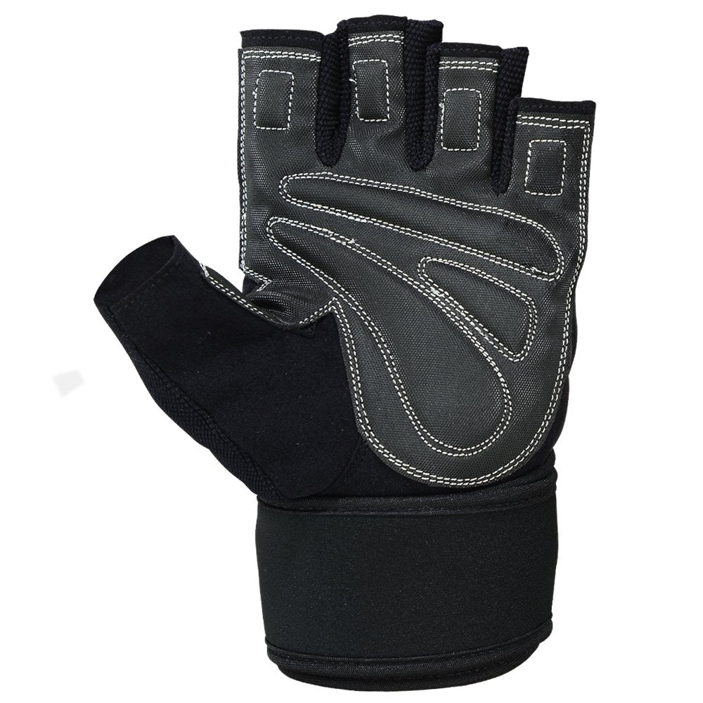 MRX Weight Lifting Gloves are Premium Quality Cowhide Leather with Long Wrist Straps – Gym Gloves, Workout Gloves, Exercise Gloves for Powerlifting, Fitness, Cross Training for Men & Women