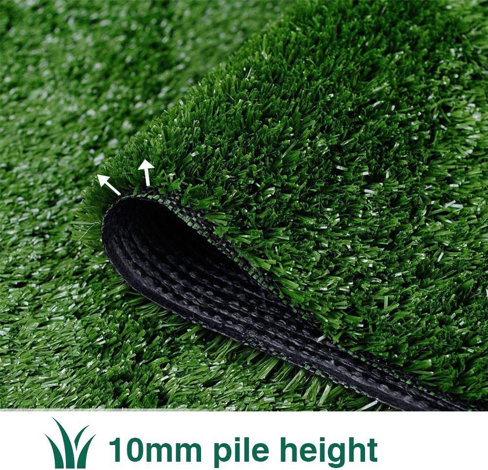LITA Artificial Grass Turf Lawn-7 Feet x 15 Feet, 0.4" Indoor Outdoor Rug Synthetic Grass Mat Fake Grass