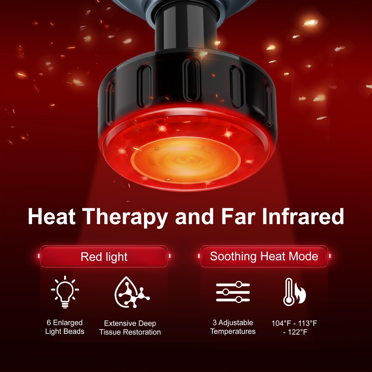 LEERCON Massage Gun with Heat, Deep Tissue Back Massager for Pain Relief, Mini Muscle Percussion Massage Gun, Fathers Day Dad Gifts Birthday Gifts for Men Women Home, Office & Travel, Blue
