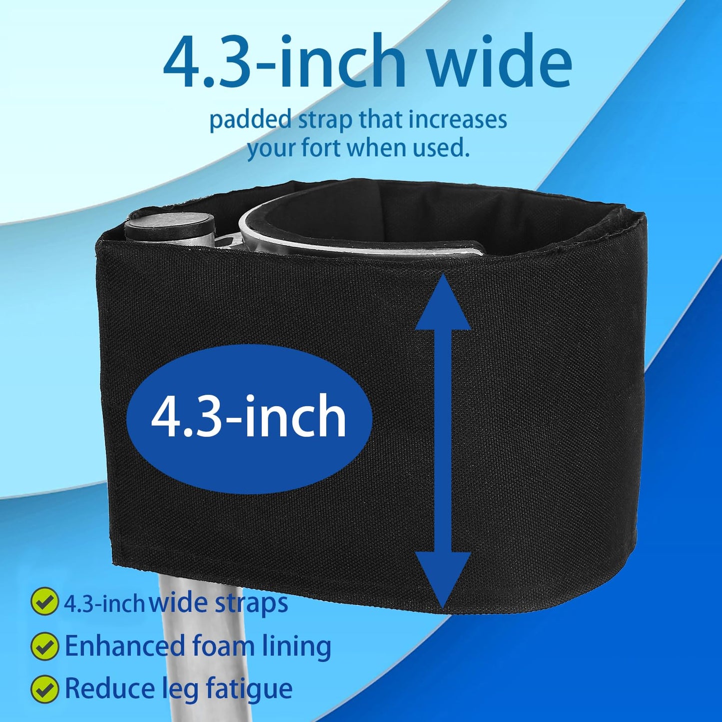 VanHuavic Drywall Stilt Straps,Comfortable Stability Suitable for All Day Wear, Heavy Duty Stilts Special Straps More Durable Work with Various Stilt Brands for Stilt,1 Pair