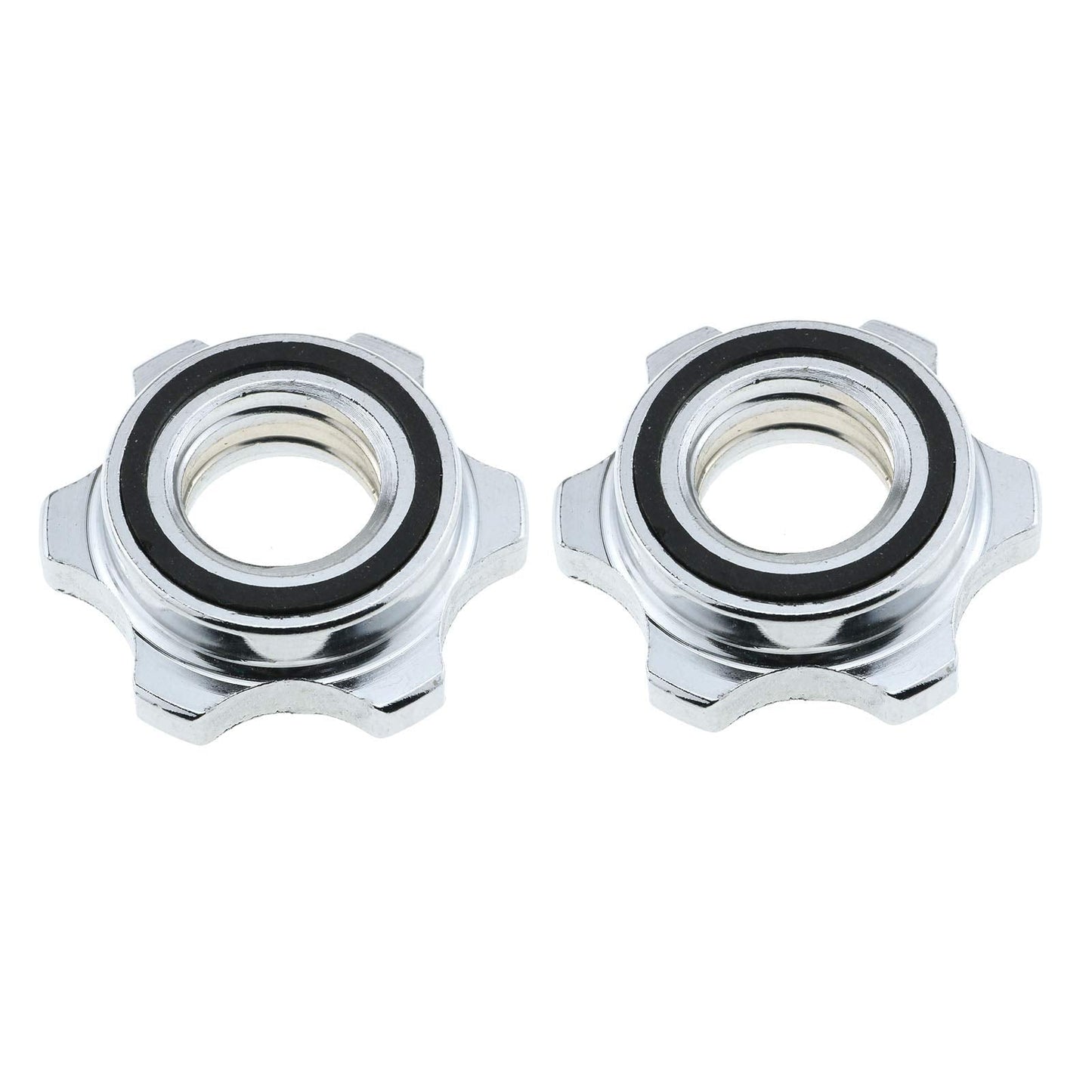 E-outstanding Barbells Hex Nut 2PCS 1nch/25mm Spin Lock Collar Screws Dumbbell Spinlock Collars