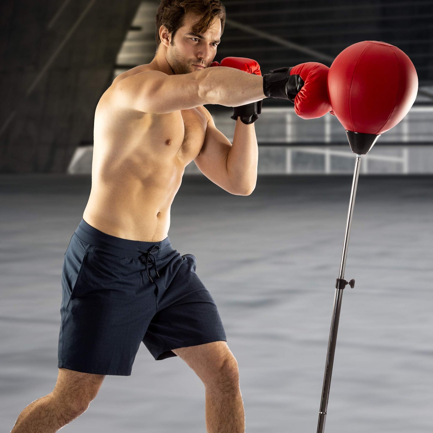 TechTools Punching Bag with Stand, Boxing Bag for Teens & Adults - Height Adjustable - Speed Bag for Training, Boxing Equipment, Stress Relief & Fitness