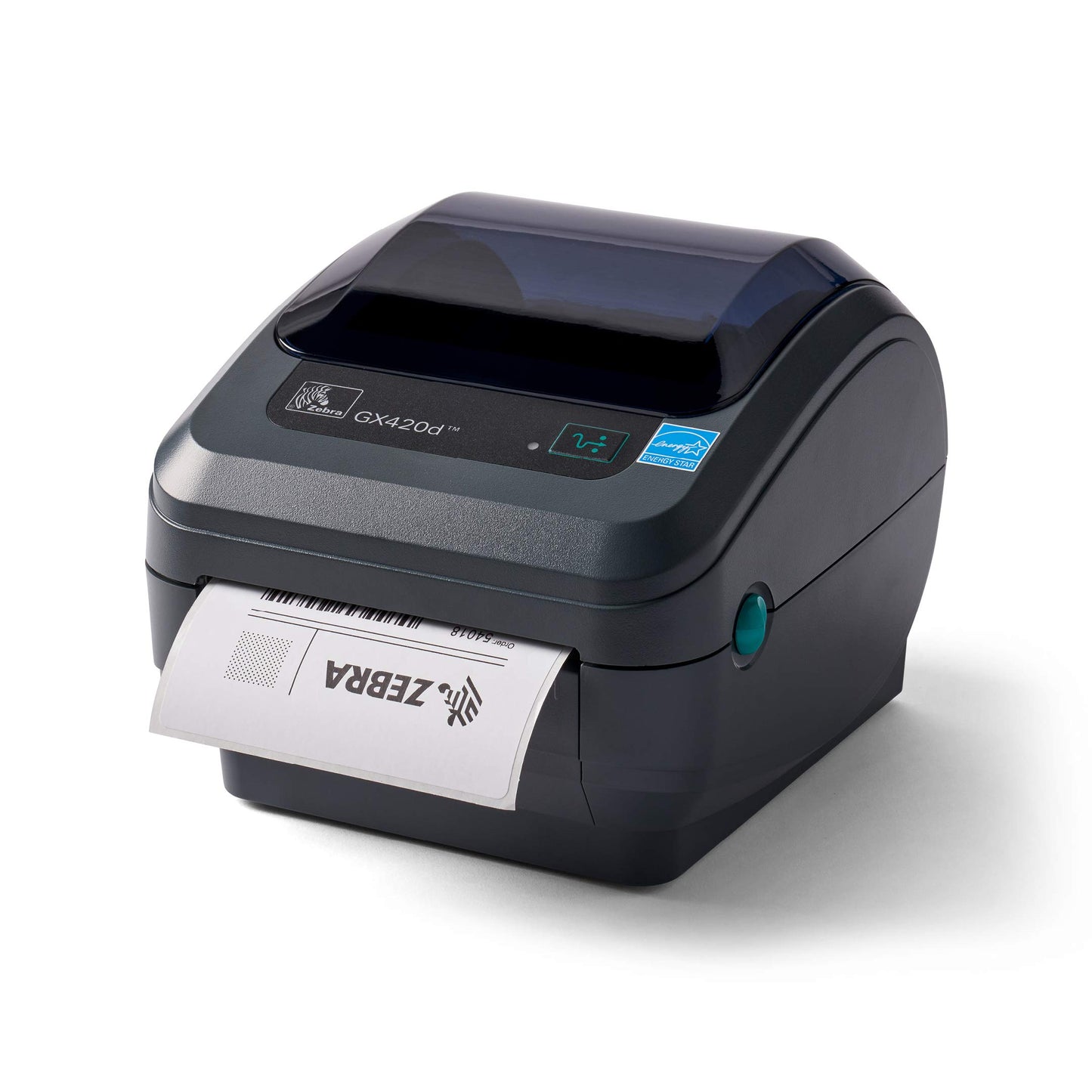 Zebra GX42-202410-000 Model GX420d Thermal Transfer Desktop Label Printer, Maximum Speed 6 IPS (152 mm/Second), 203 dpi Print Resolution (8 dots/mm); Serial, USB & Centronics Parallel Interfaces