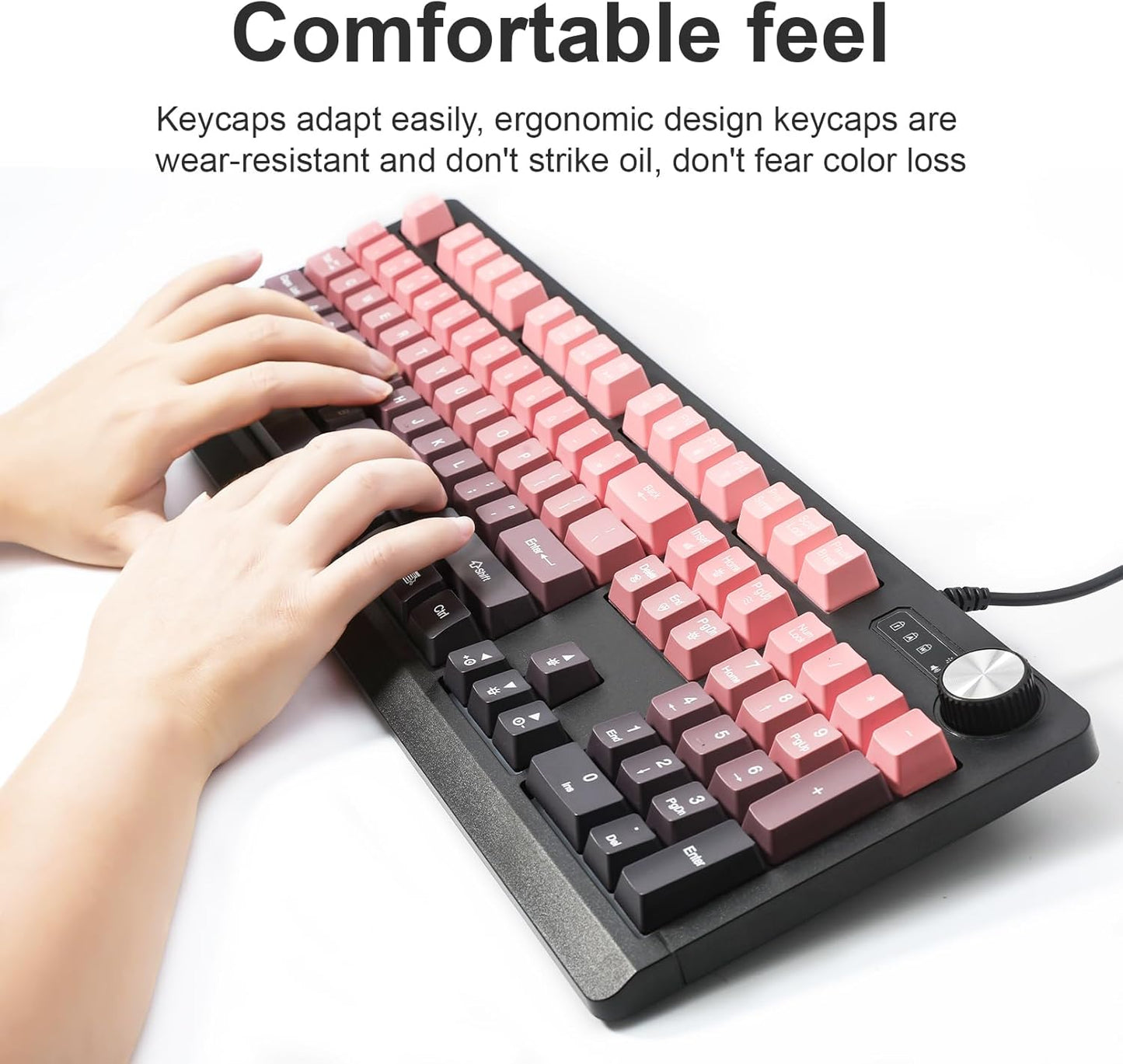 Generic 100 Wired RGB Gaming Membrance Keyboard. Percent Mini Creamy LED Computer Keyboard .Small Ergonomic Clicky